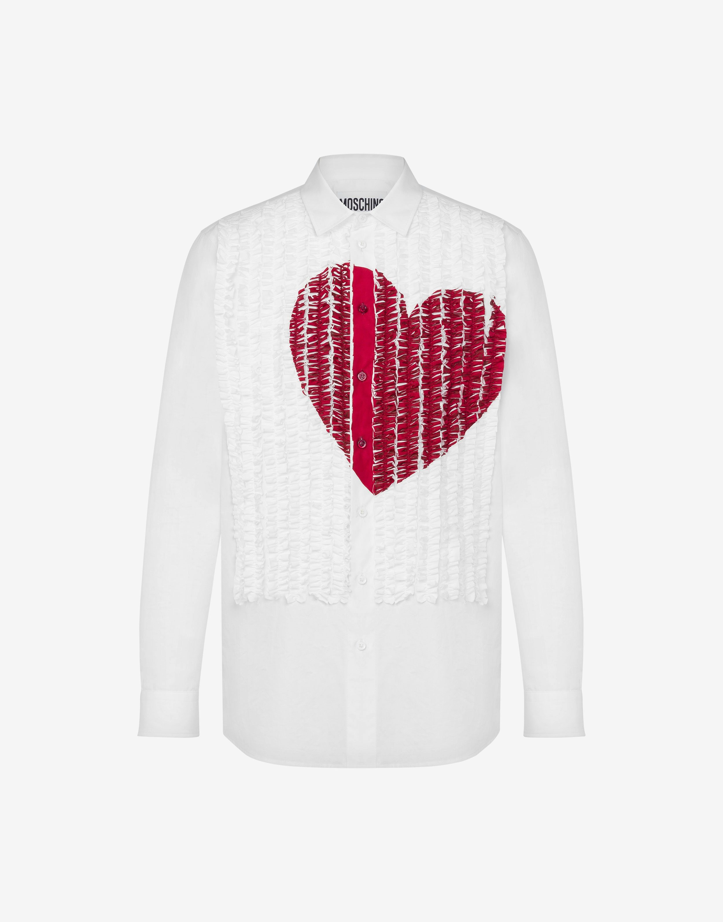 HEART GRAPHIC SHIRT WITH RUCHES - 1