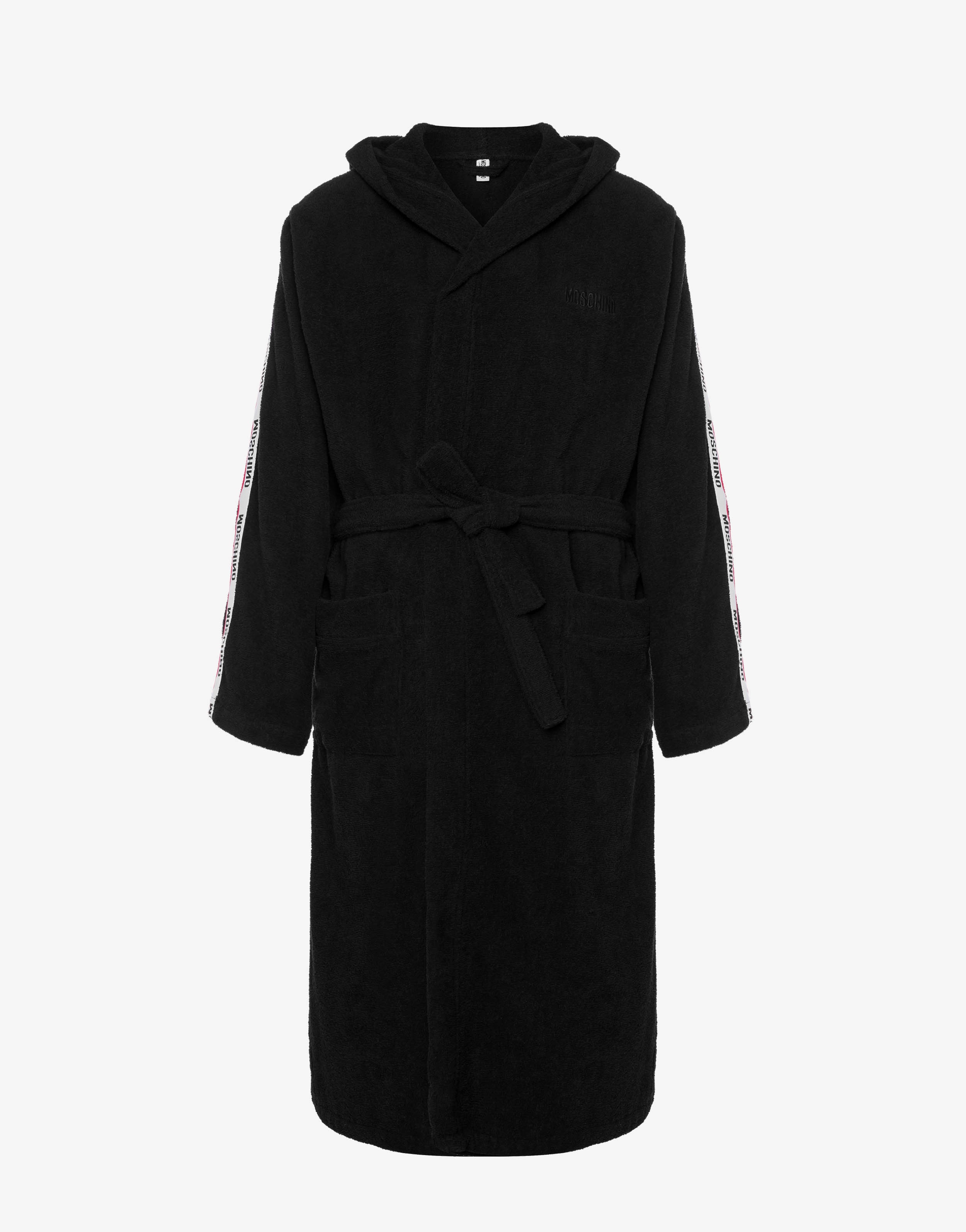 LOGO TAPE TERRY CLOTH BATHROBE - 1