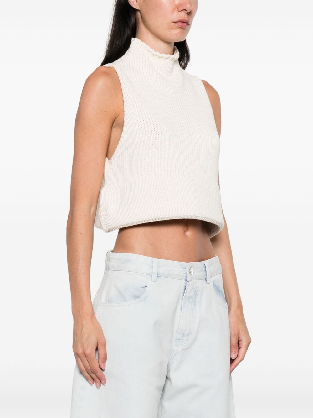 ribbed-knit tank top - 3