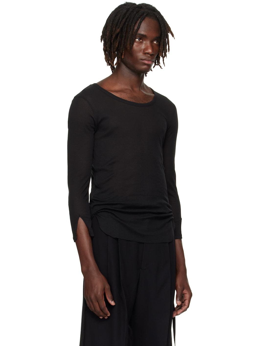Black Margon Long Sleeve T-Shirt - 2