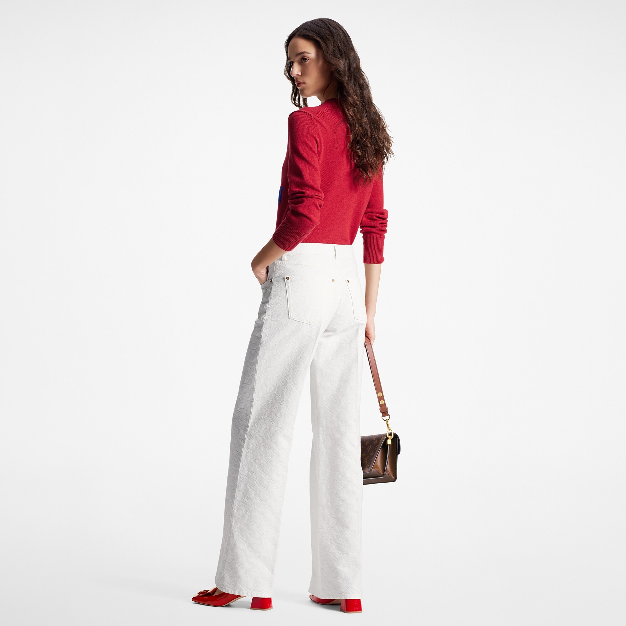 Monogram Jacquard Jeans - 3