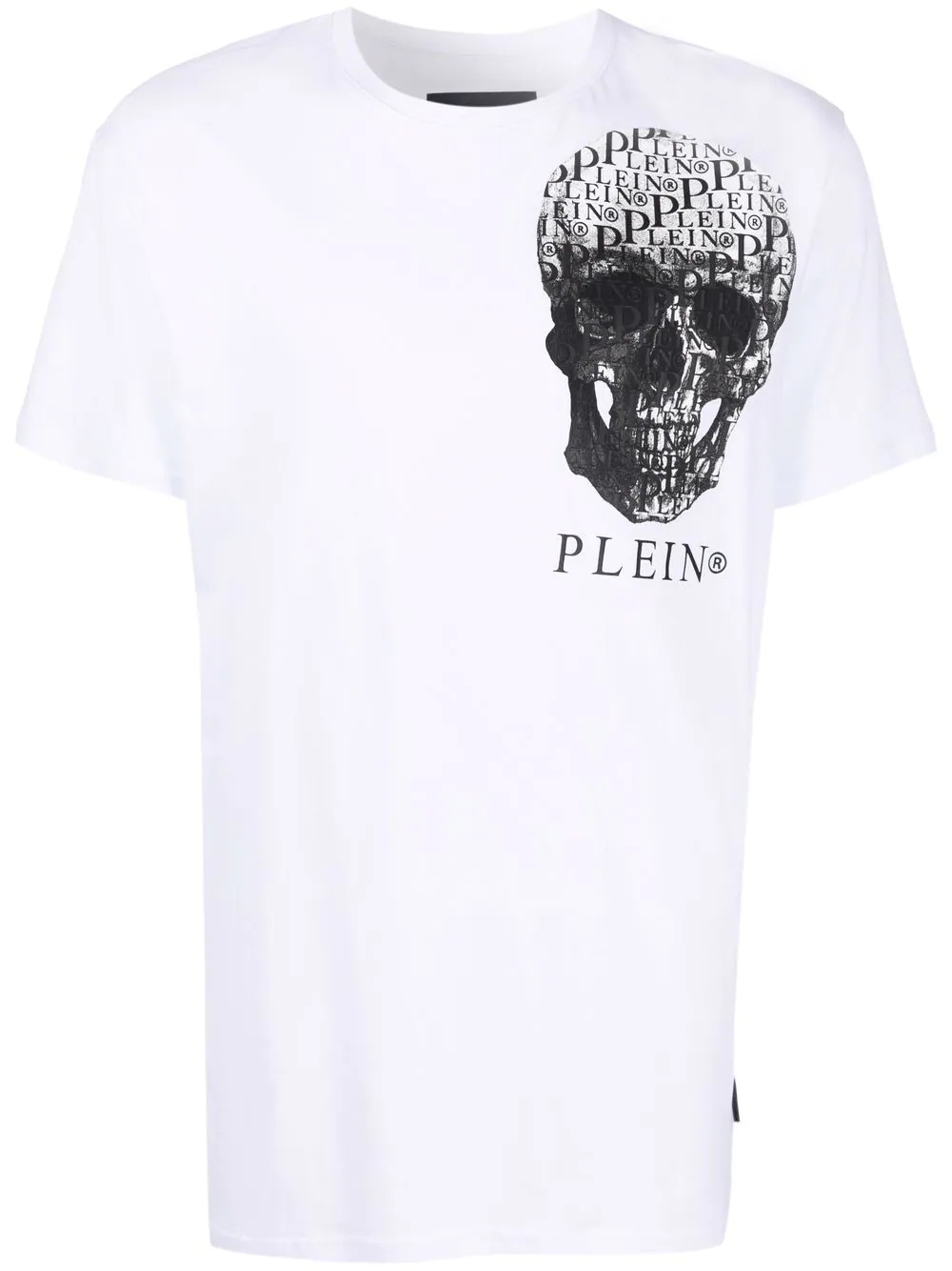 skull-print short-sleeved T-shirt - 1