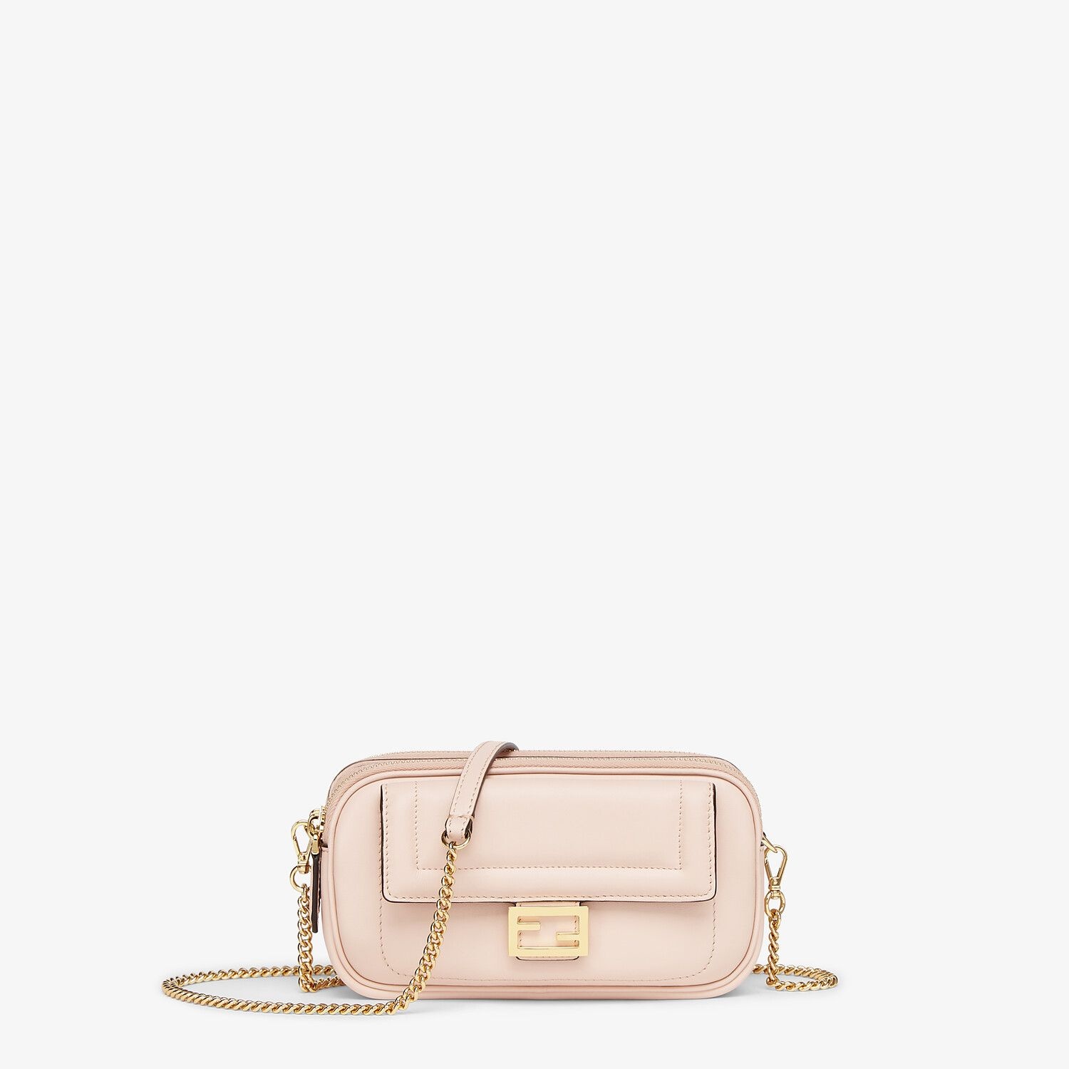 Pink leather mini bag - 1