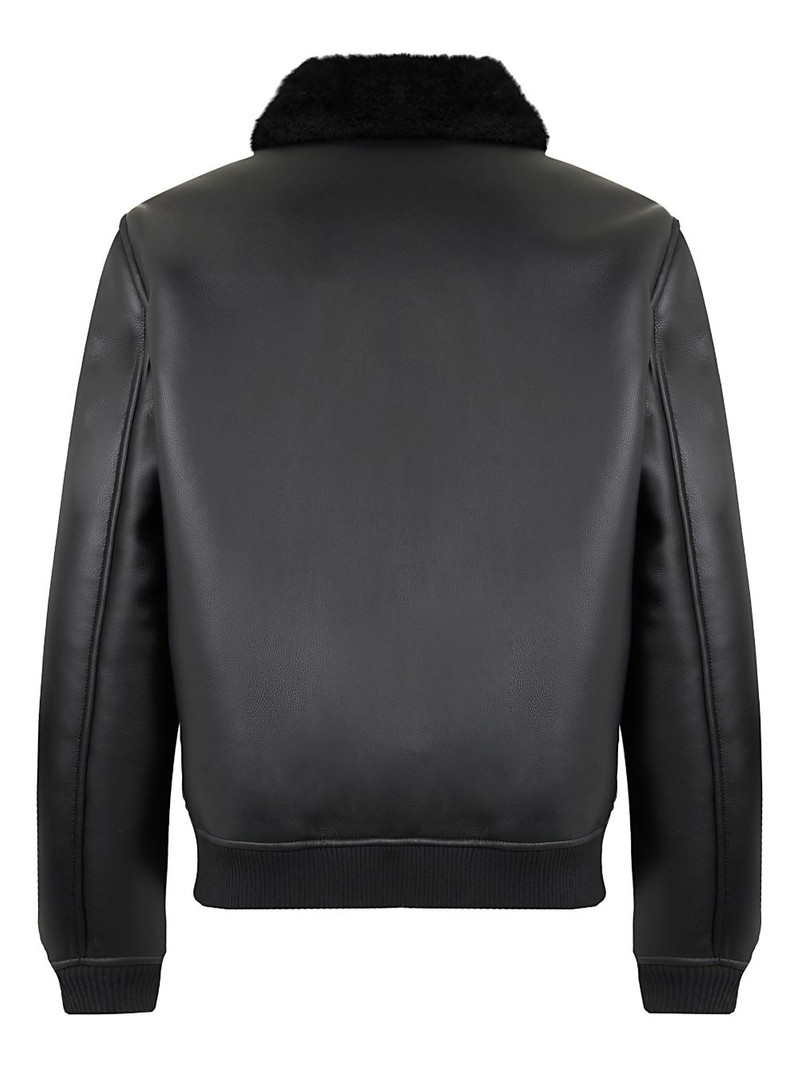 PHILIPP PLEIN shearling-texture-collar jacket outlook