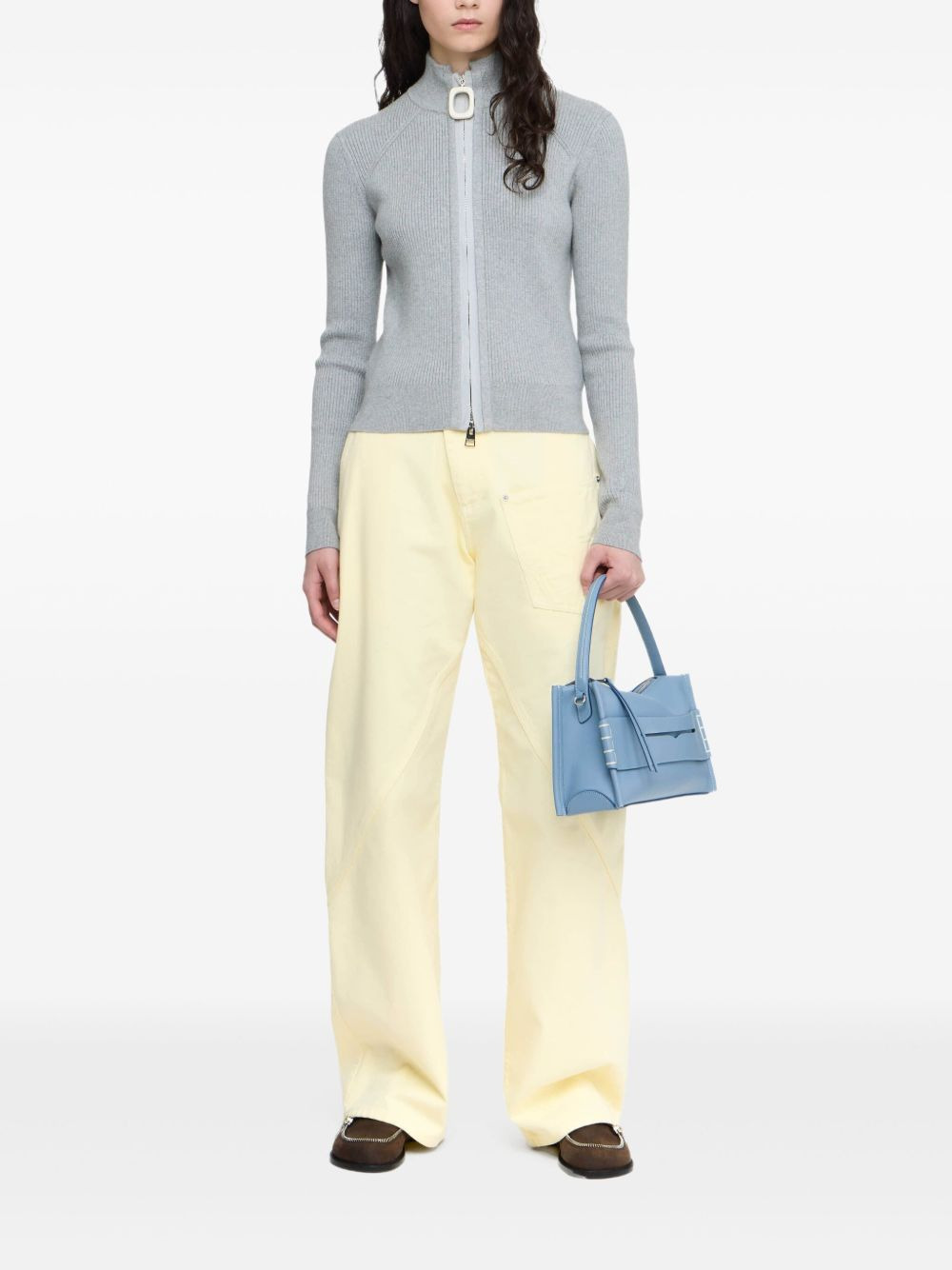 zip-up cardigan - 2