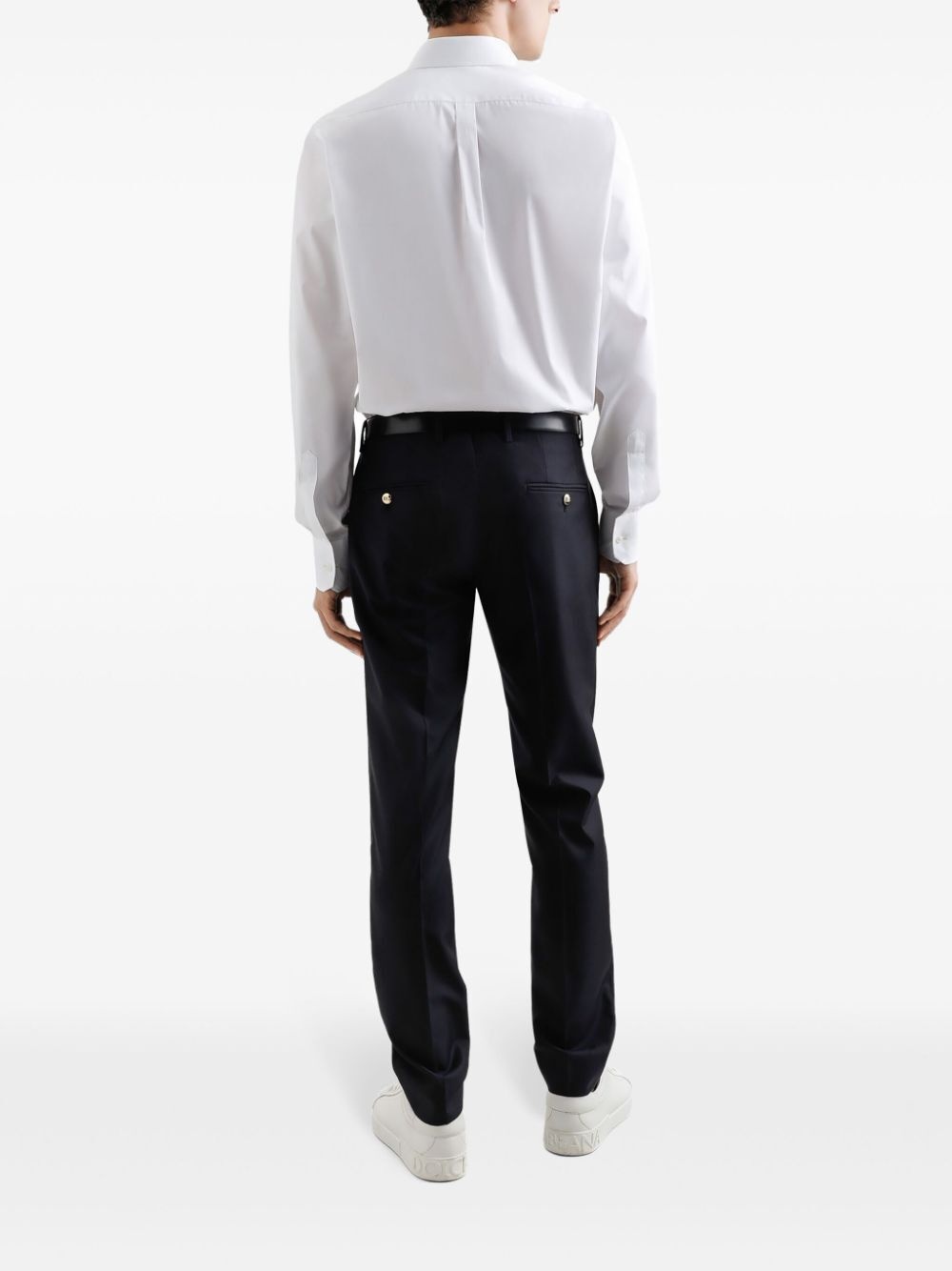 Dolce & Gabbana Men Logo Embroidered Cotton Shirt - 3