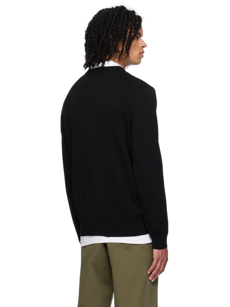 Black V-Neck Sweater 3