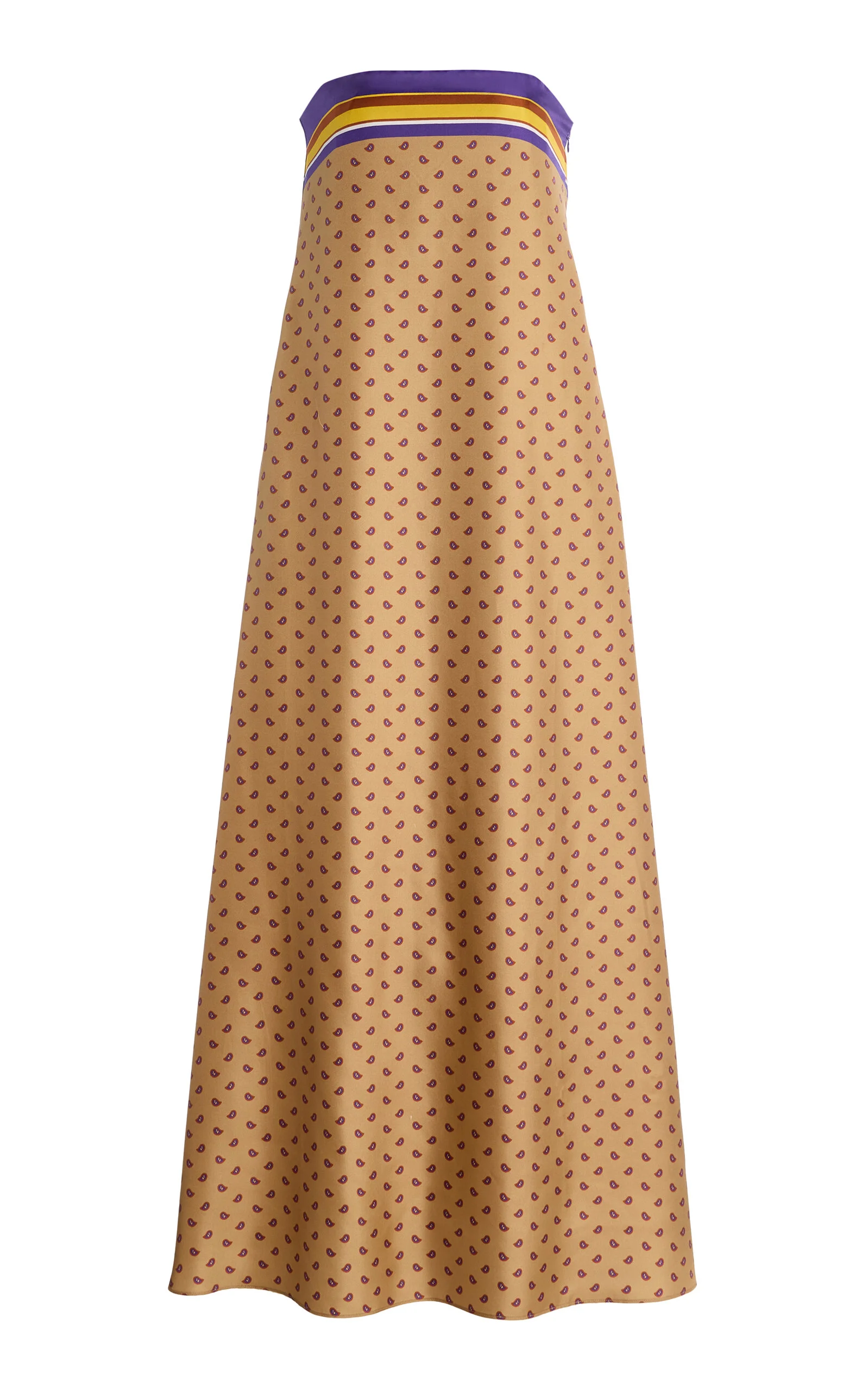 Exclusive La Isla Bandana-Print Silk-Twill Strapless Dress multi - 1