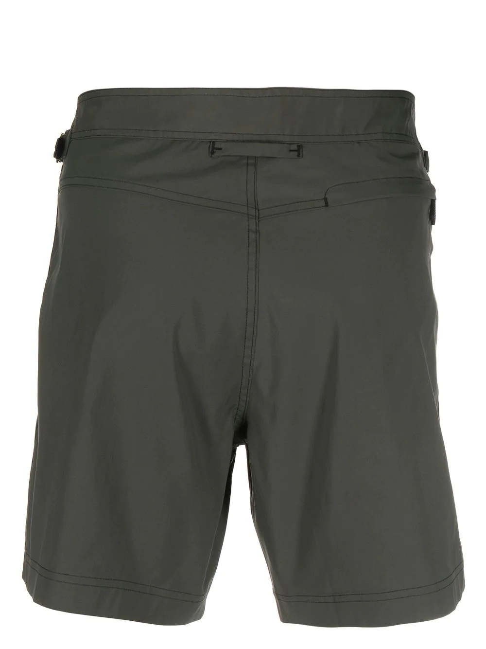 off-centre button-fastening swim shorts - 2