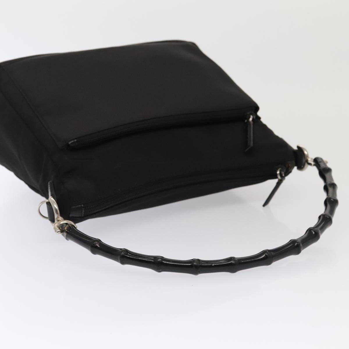 GUCCI Hand Bag Nylon Black Silver 000 000 - 7