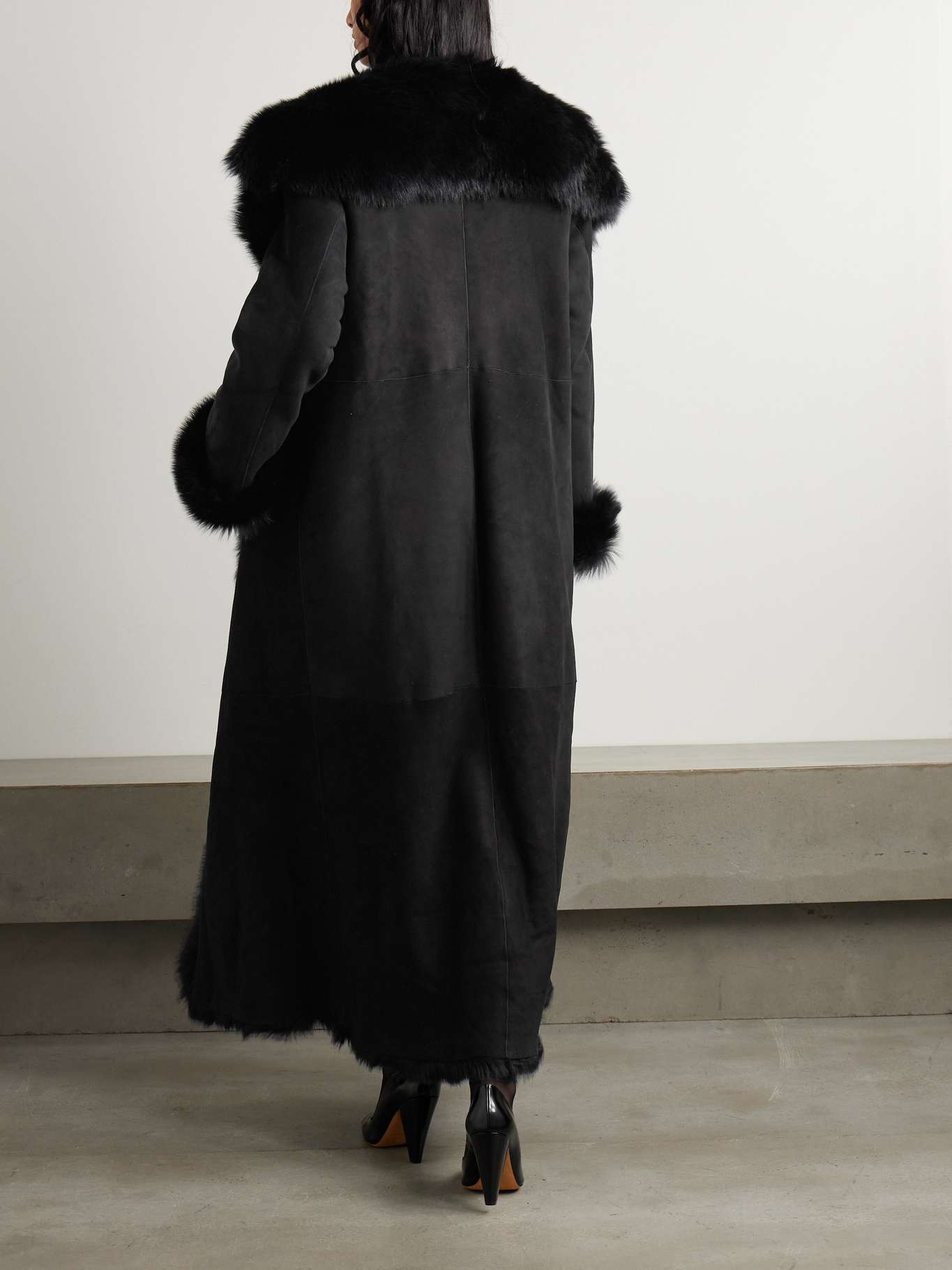 Marlene shearling coat Black - 3