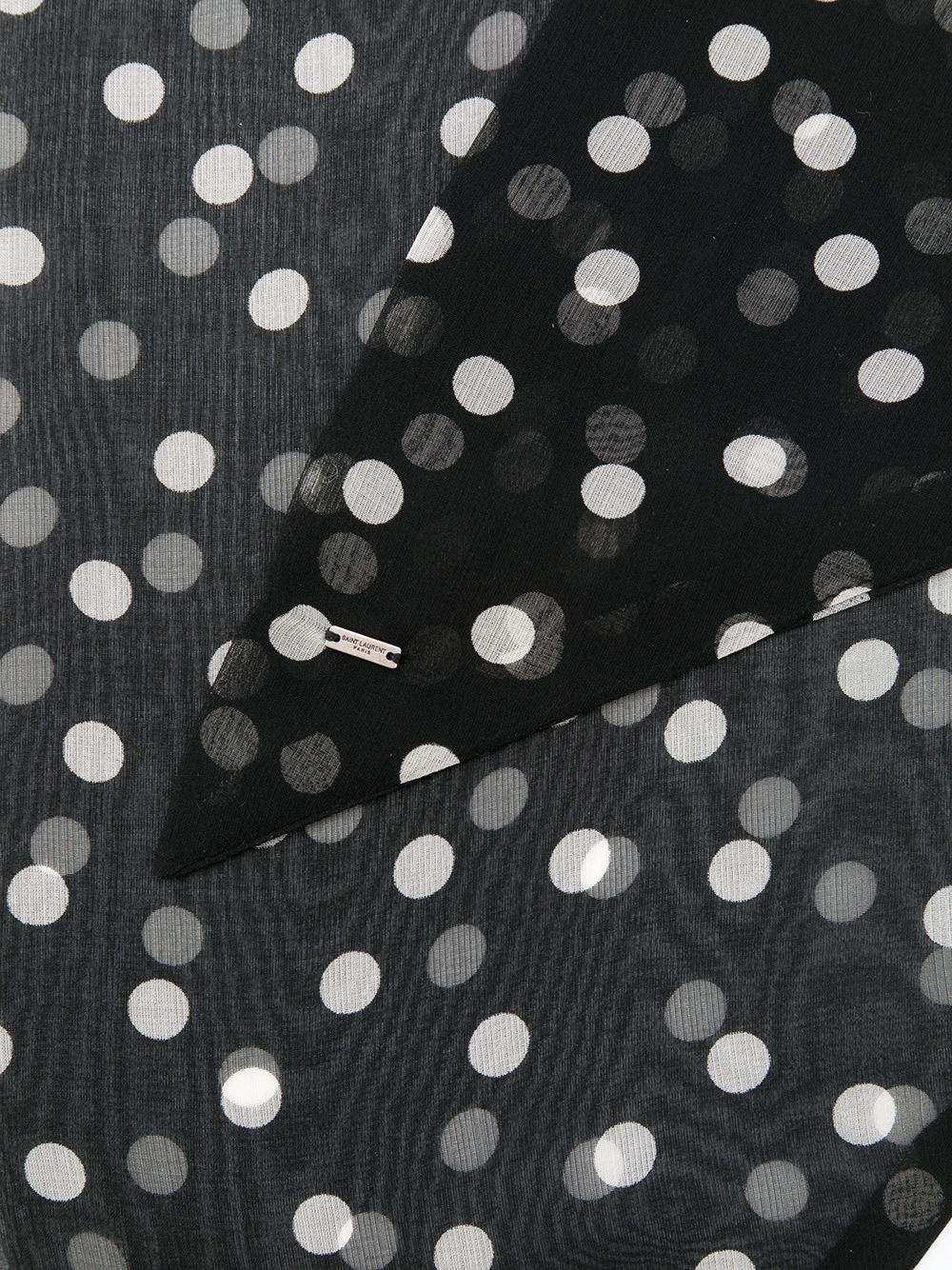 polka dot silk scarf - 3