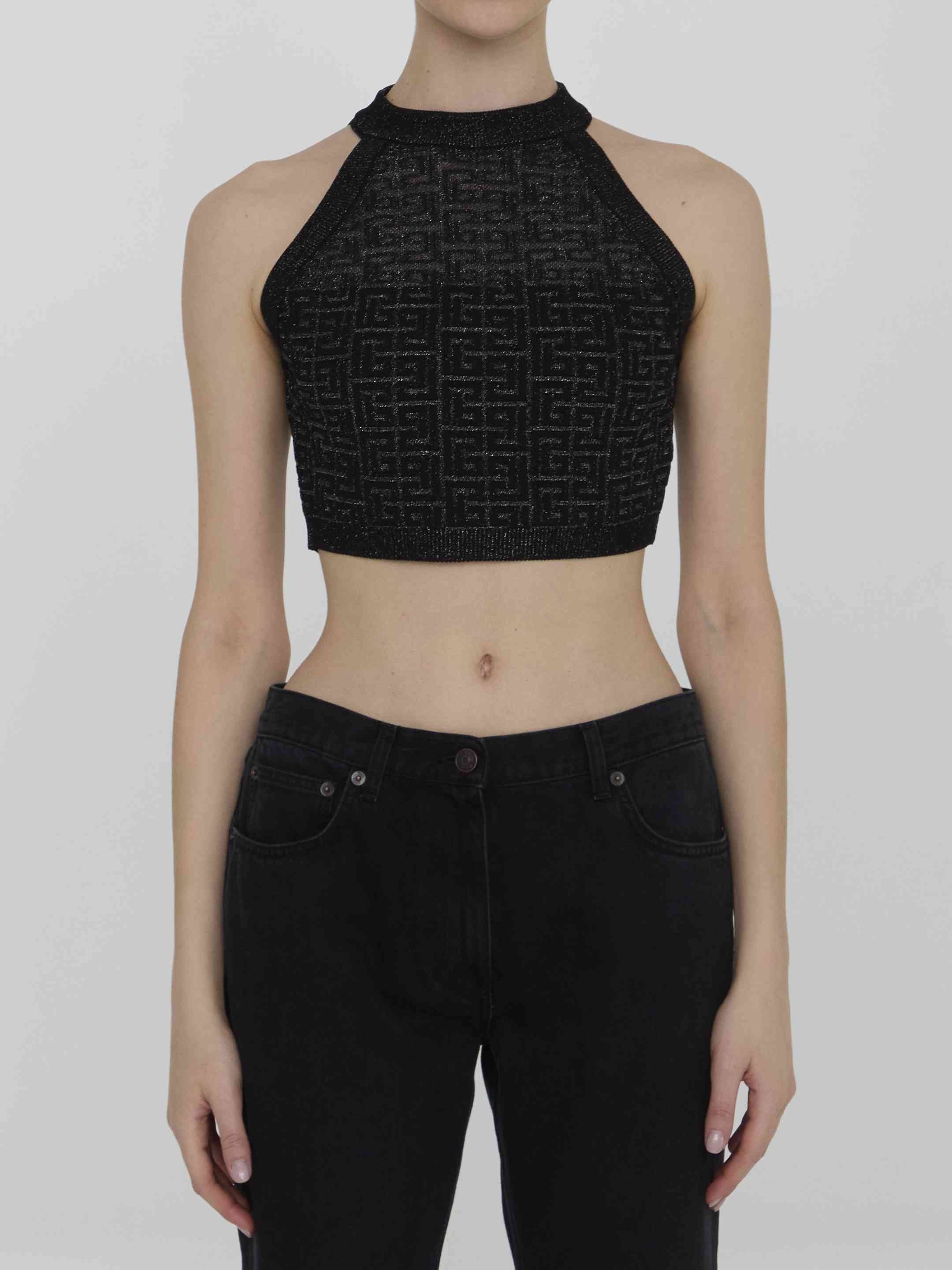 Balmain Women Pb Labyrinth Knit Top - 1