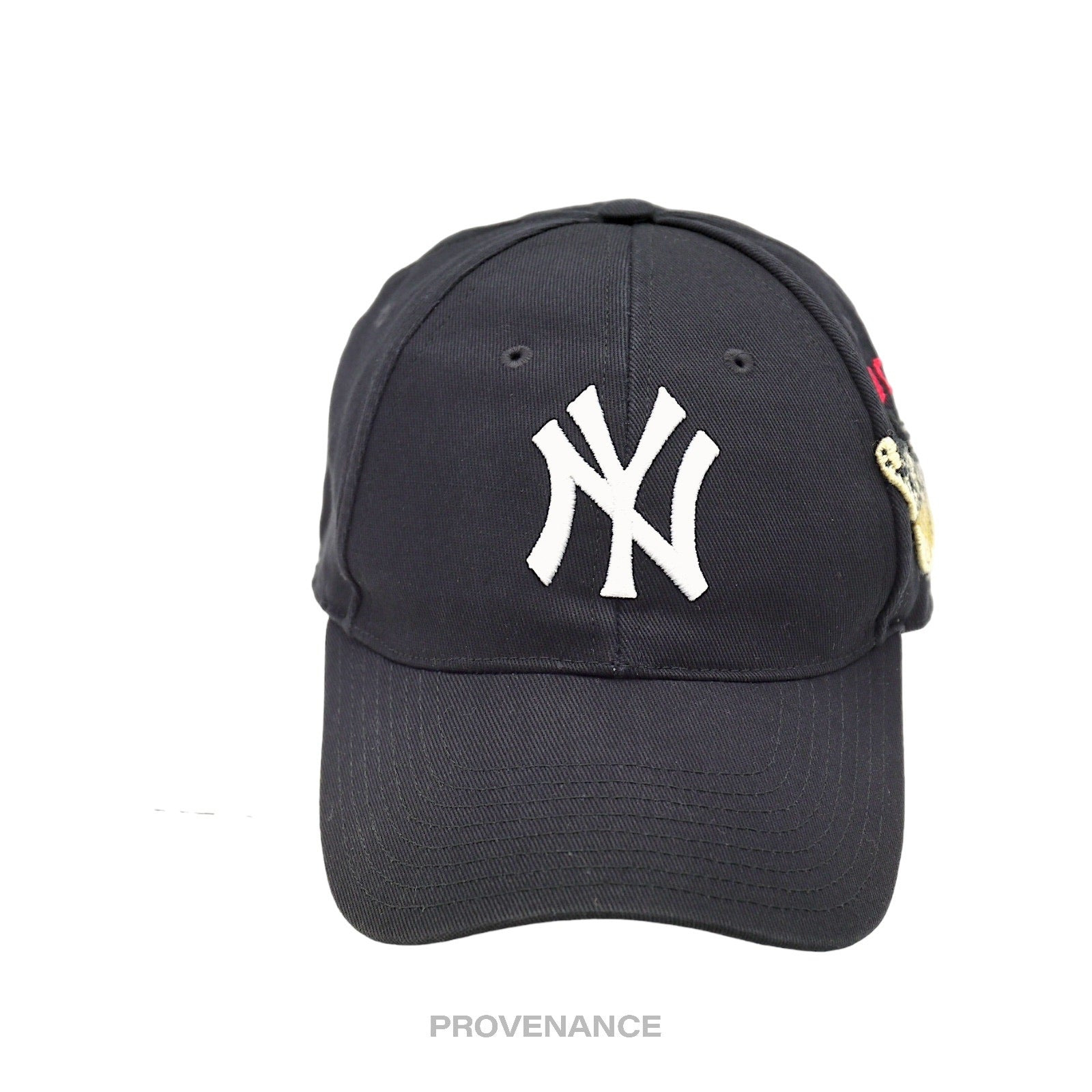 Gucci x NY Yankees Embroidered Hat Cap - Black with Moth - 2