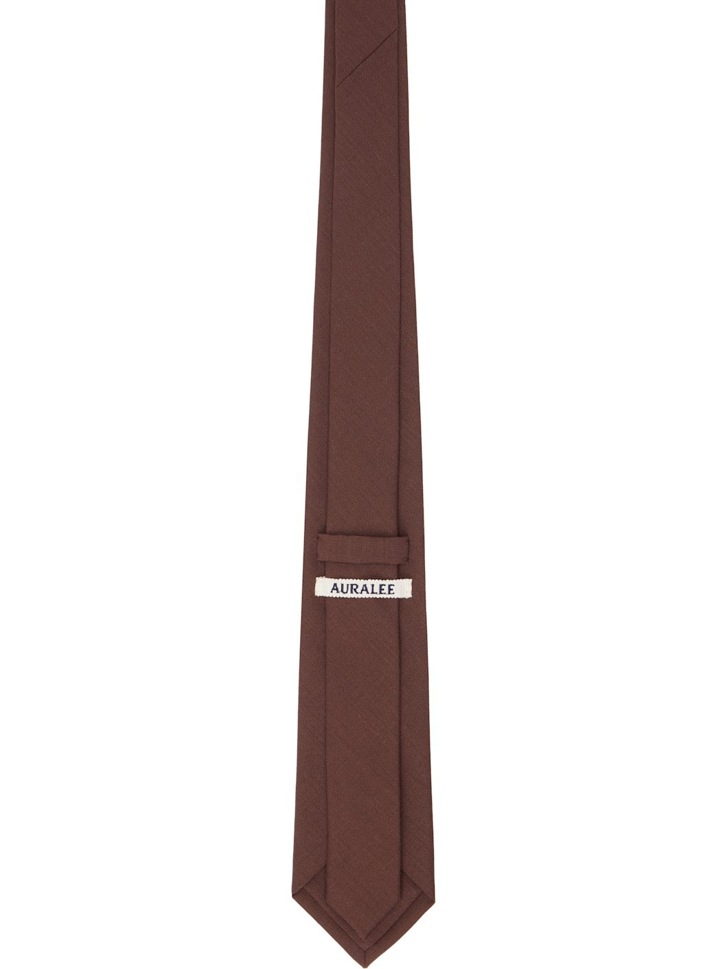 Burgundy Wool Kid Mohair Hop Sack Tie - 2