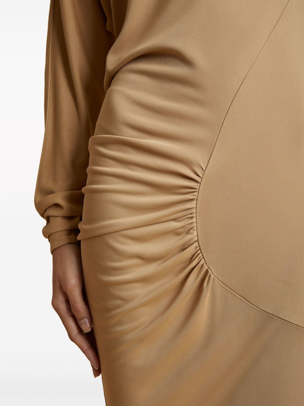 The Oron ruched maxi dress - 6