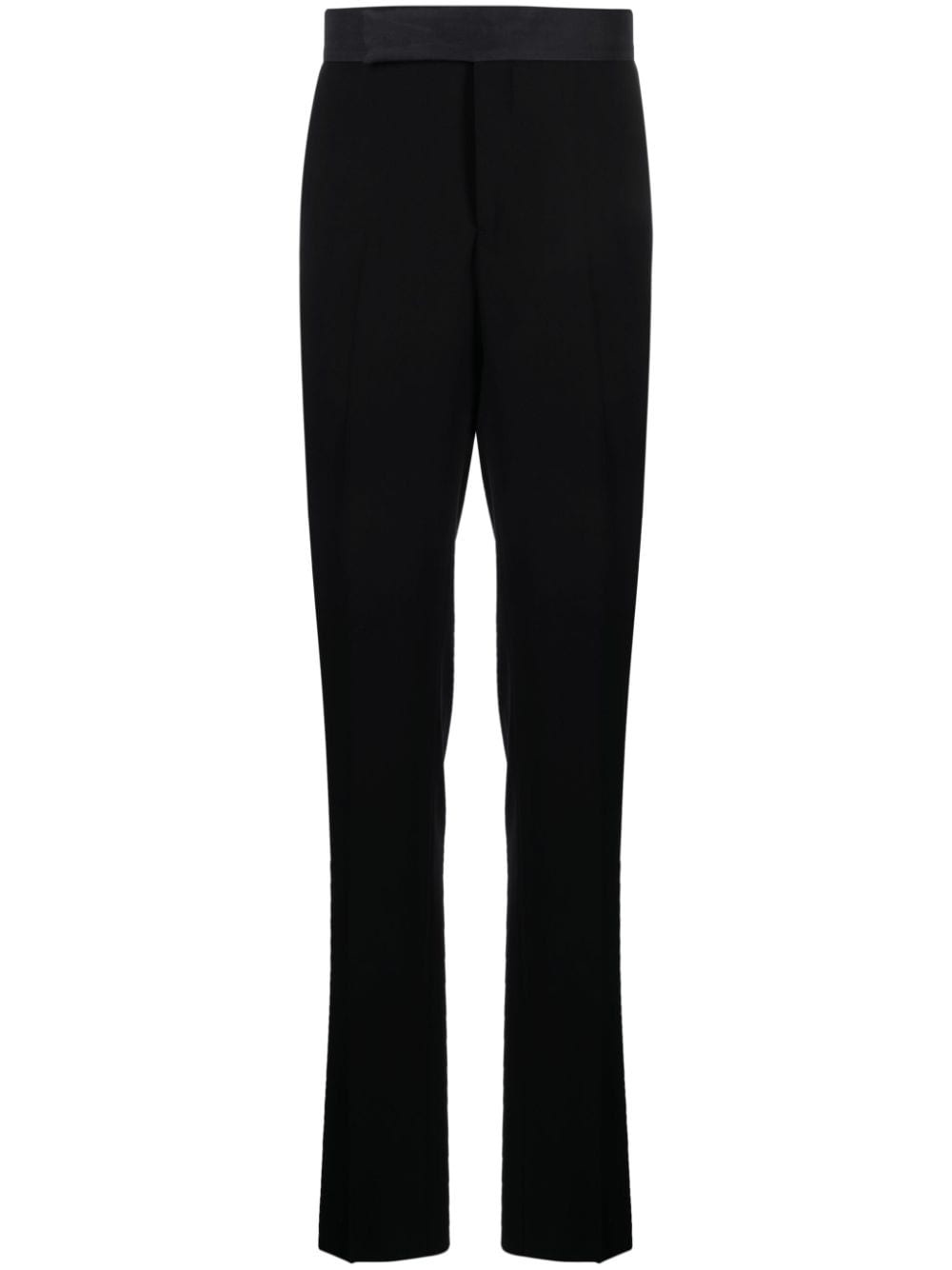 high-waisted straight-leg trousers - 1