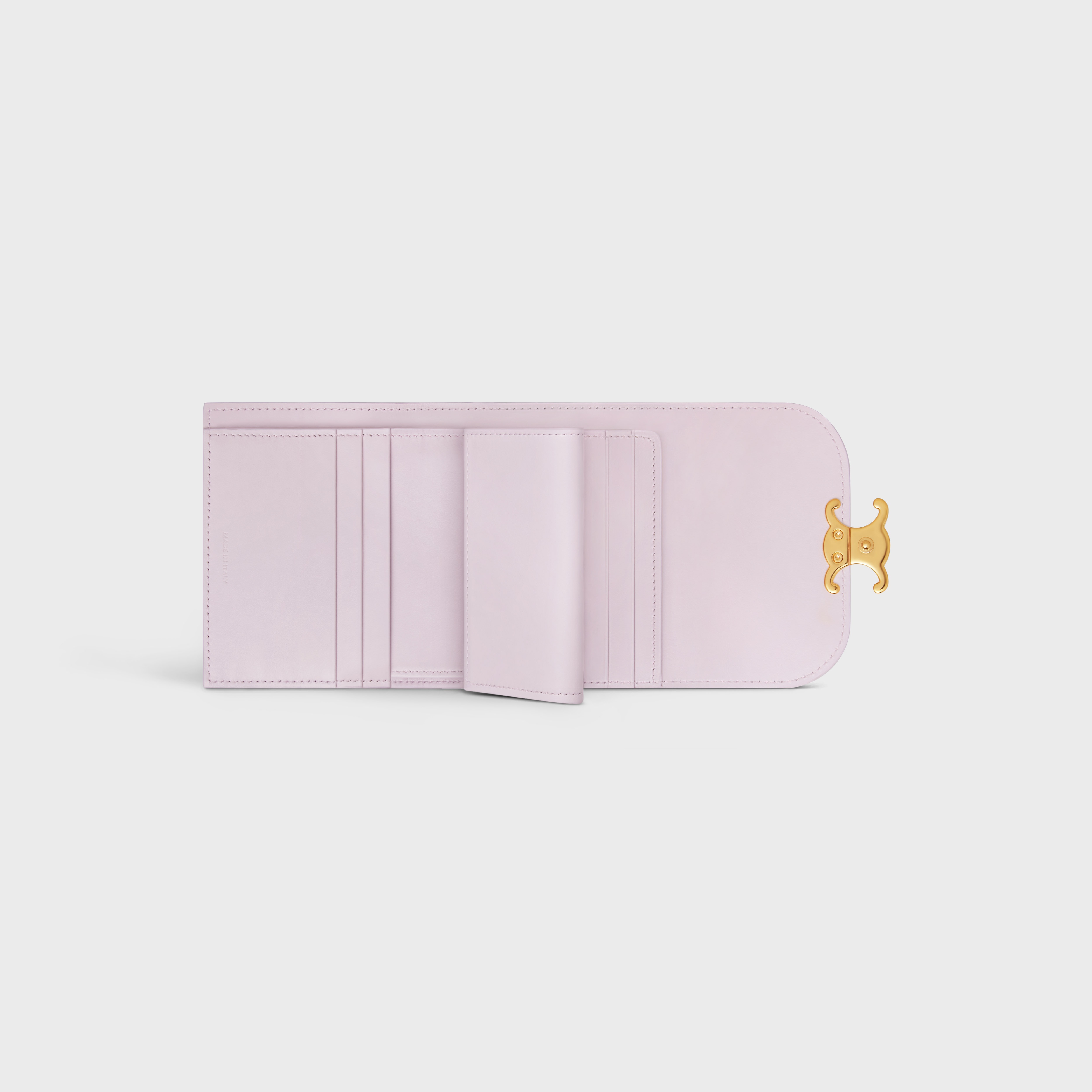 Small Triomphe Wallet in Shiny Smooth Lambskin - 4