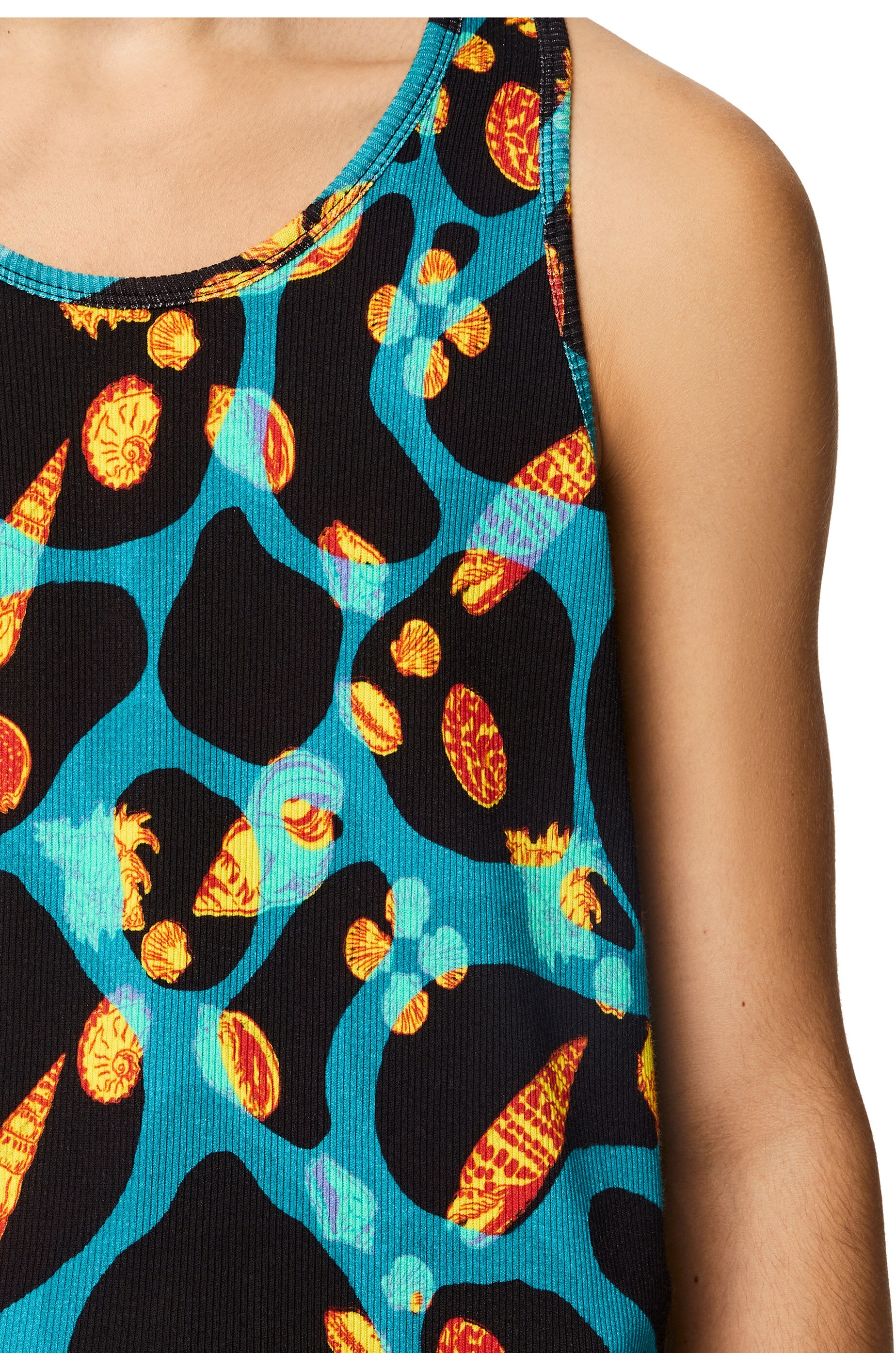 Shell print tank top in cotton - 5