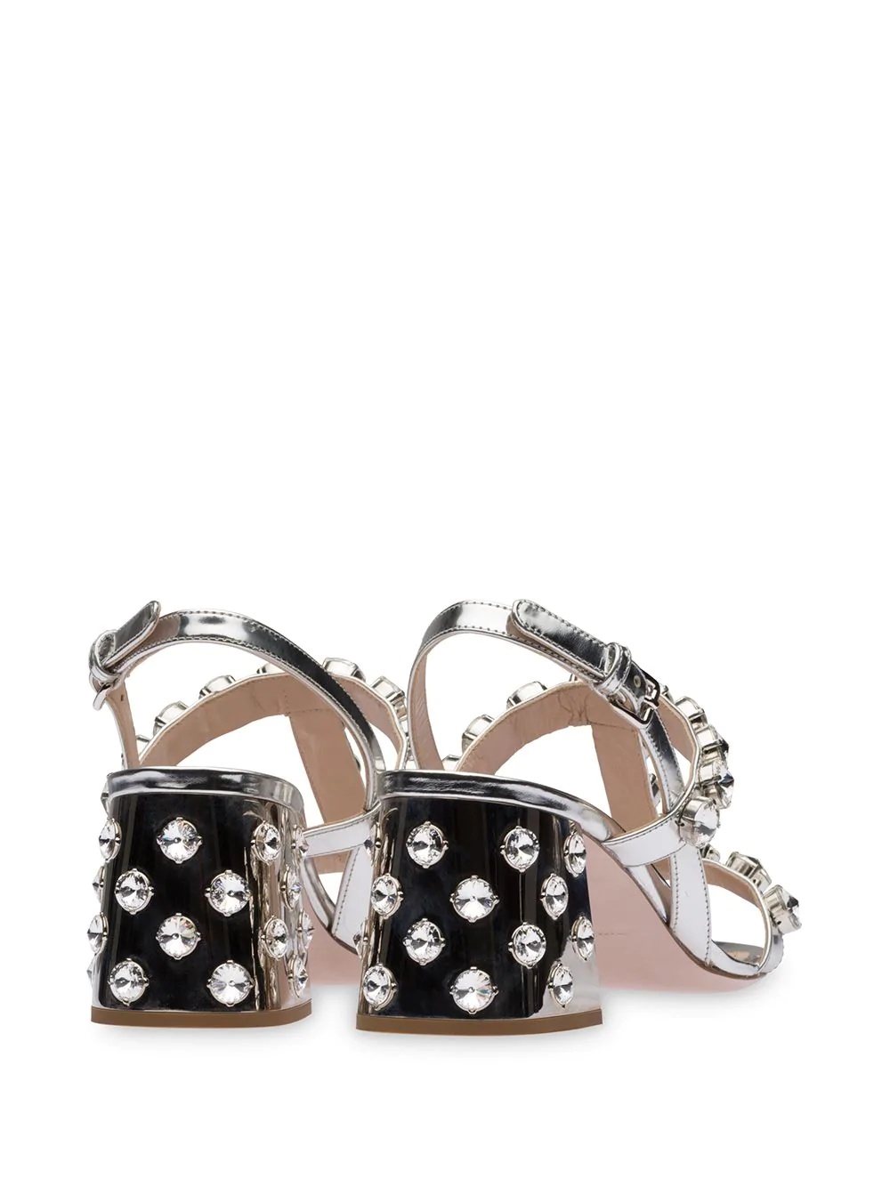 crystal-embellished sandals - 3