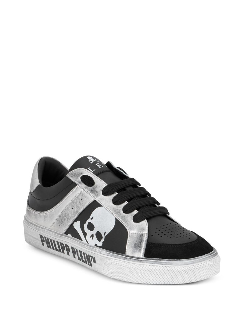 PHILIPP PLEIN skull leather trainers outlook