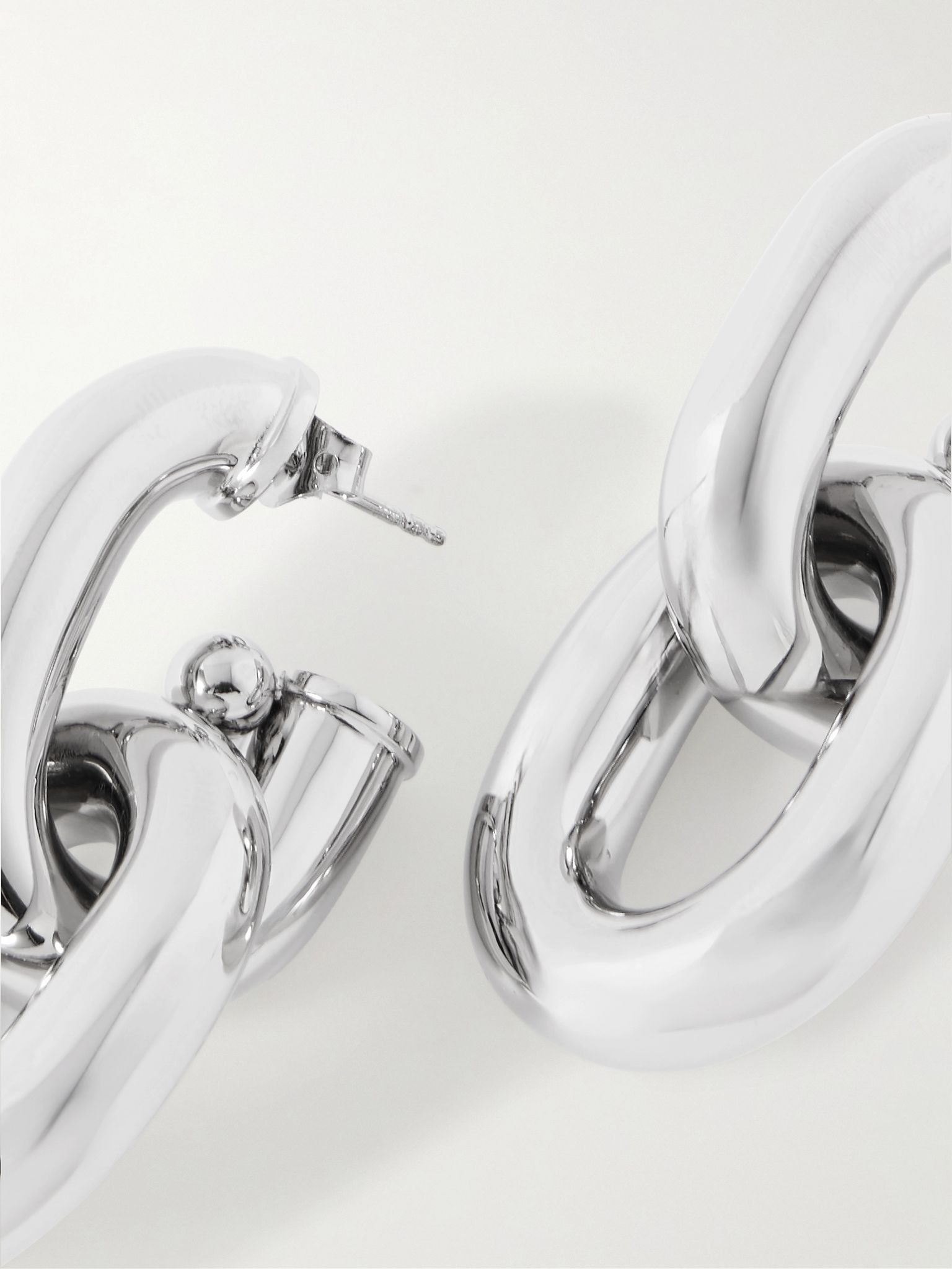 XL Link silver-tone earrings Silver - 3