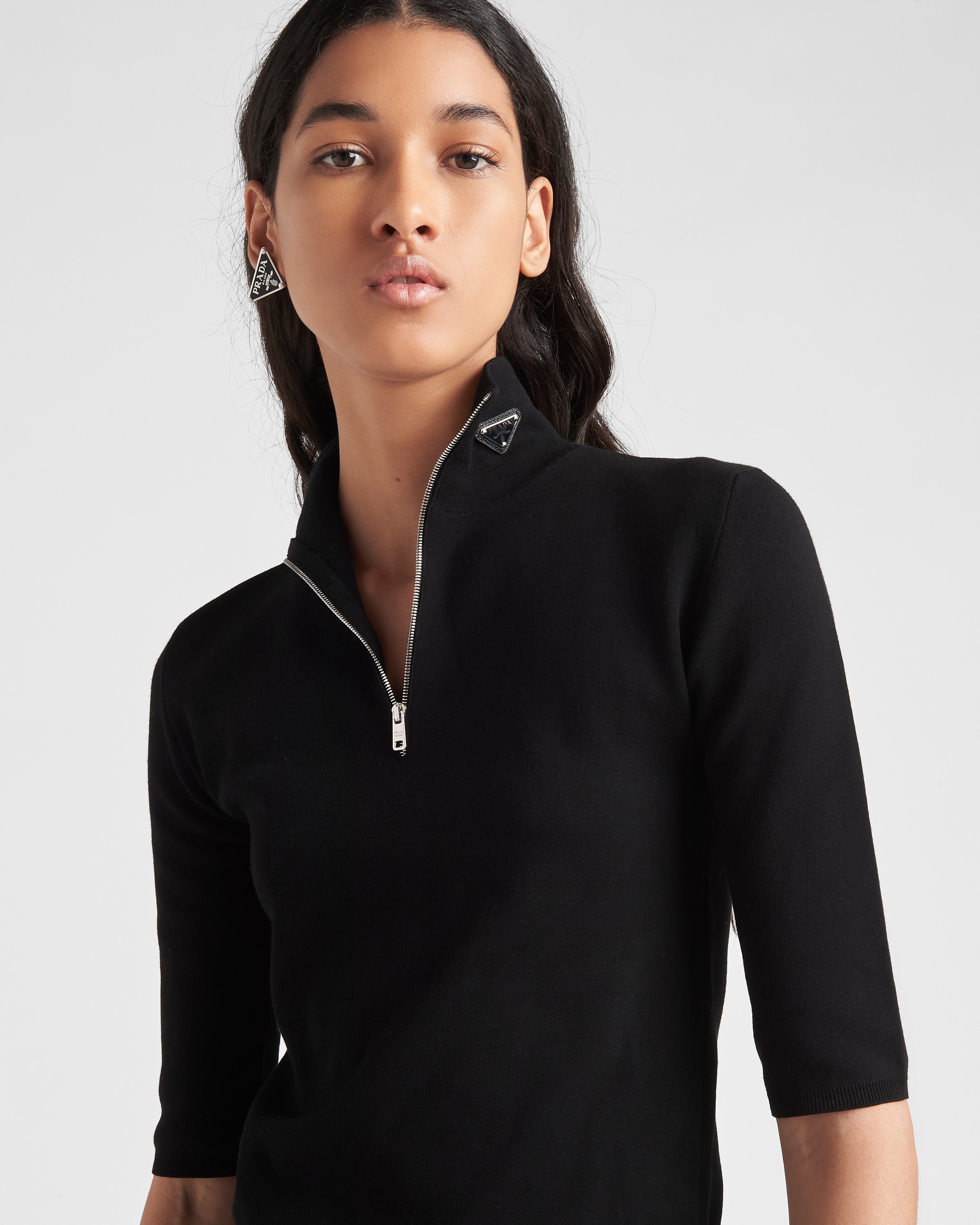 Wool and viscose turtleneck sweater - 4