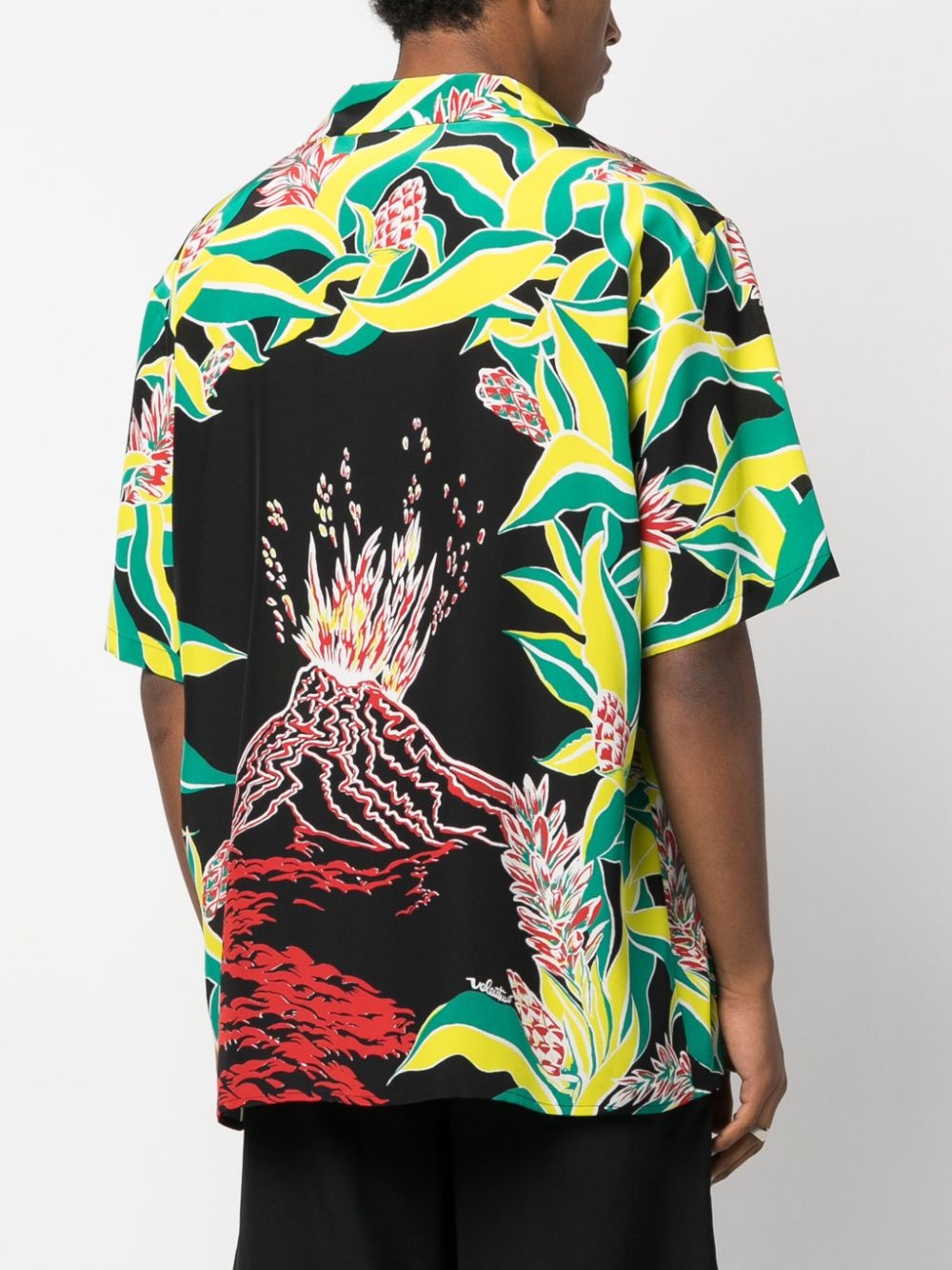 x Sun Surf Volcano-print silk shirt - 2