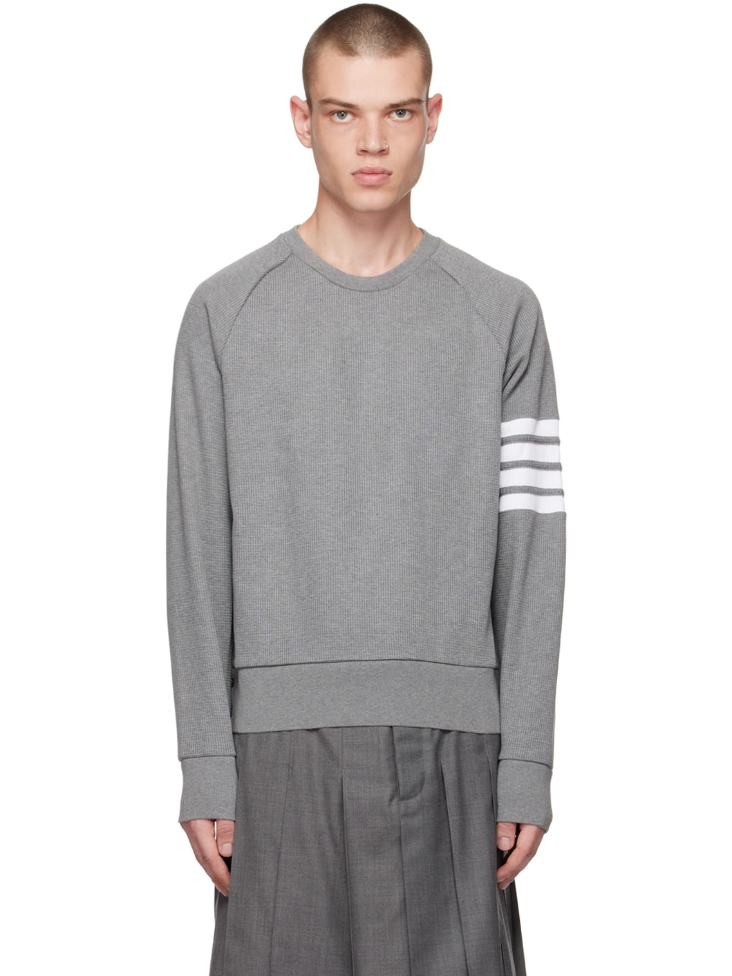 Gray 4-Bar Sweatshirt - 1