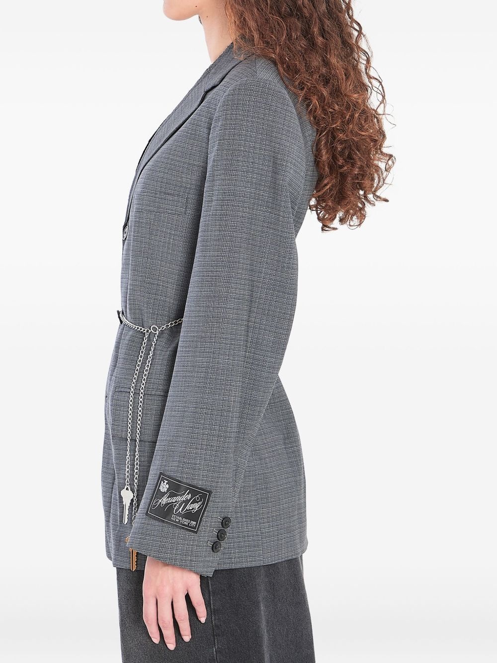 detachable chain-link blazer - 3