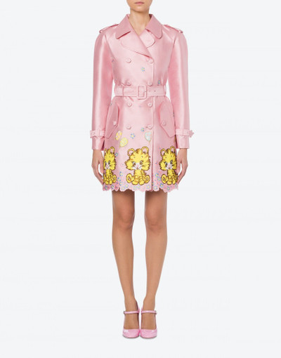 Moschino BLANKET EMBROIDERY GAZAR TRENCH COAT outlook