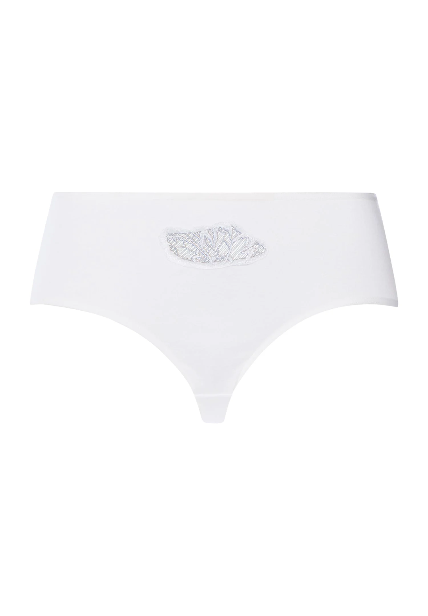 Belen Embroidered Cotton Full Briefs - 1