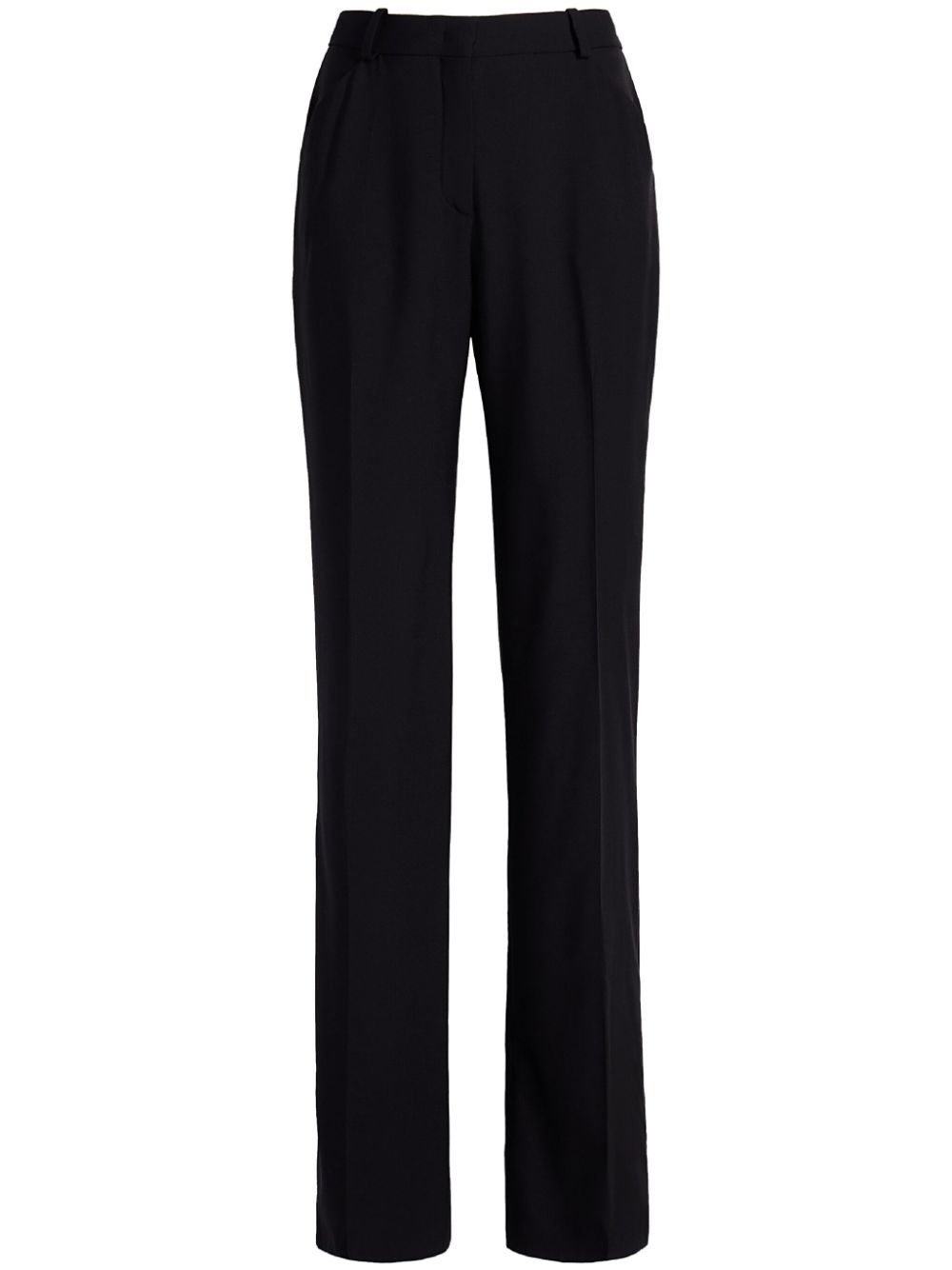 flared merino wool trousers - 1