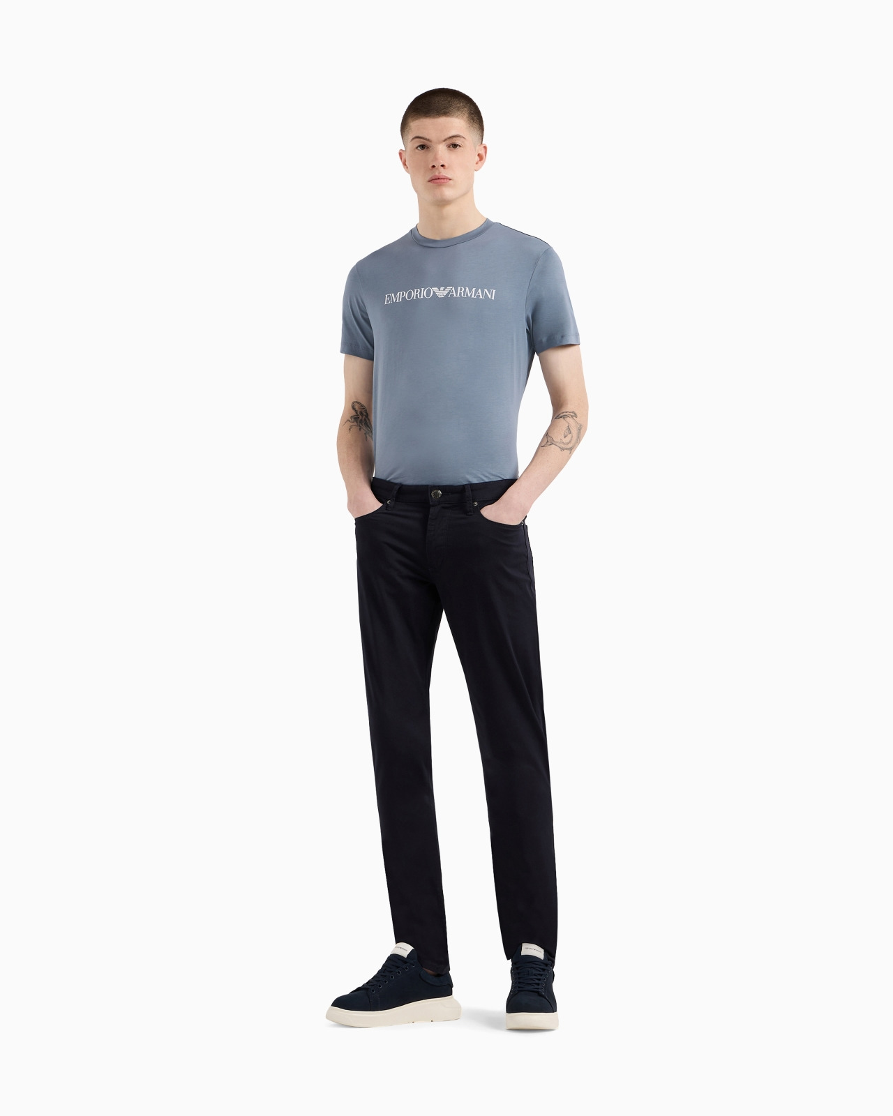 J06 COMFORT STRETCH-GABARDINE, SLIM-FIT TROUSERS - 2