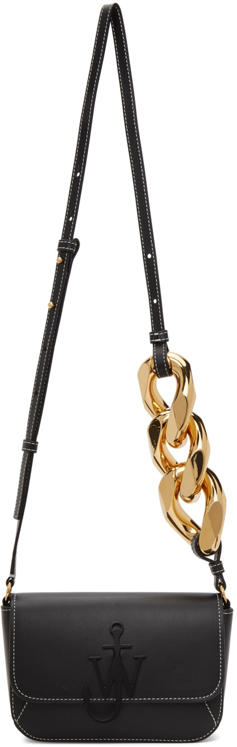 Black Midi Chain Anchor Bag 1