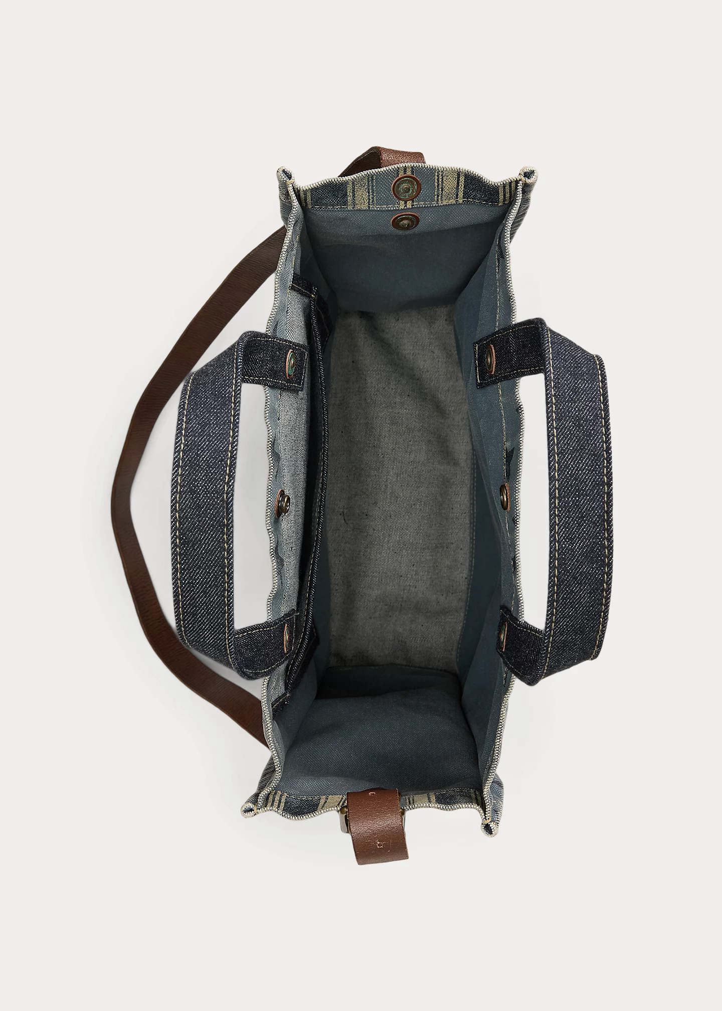 Handwoven Indigo Carpenter Tote - 4