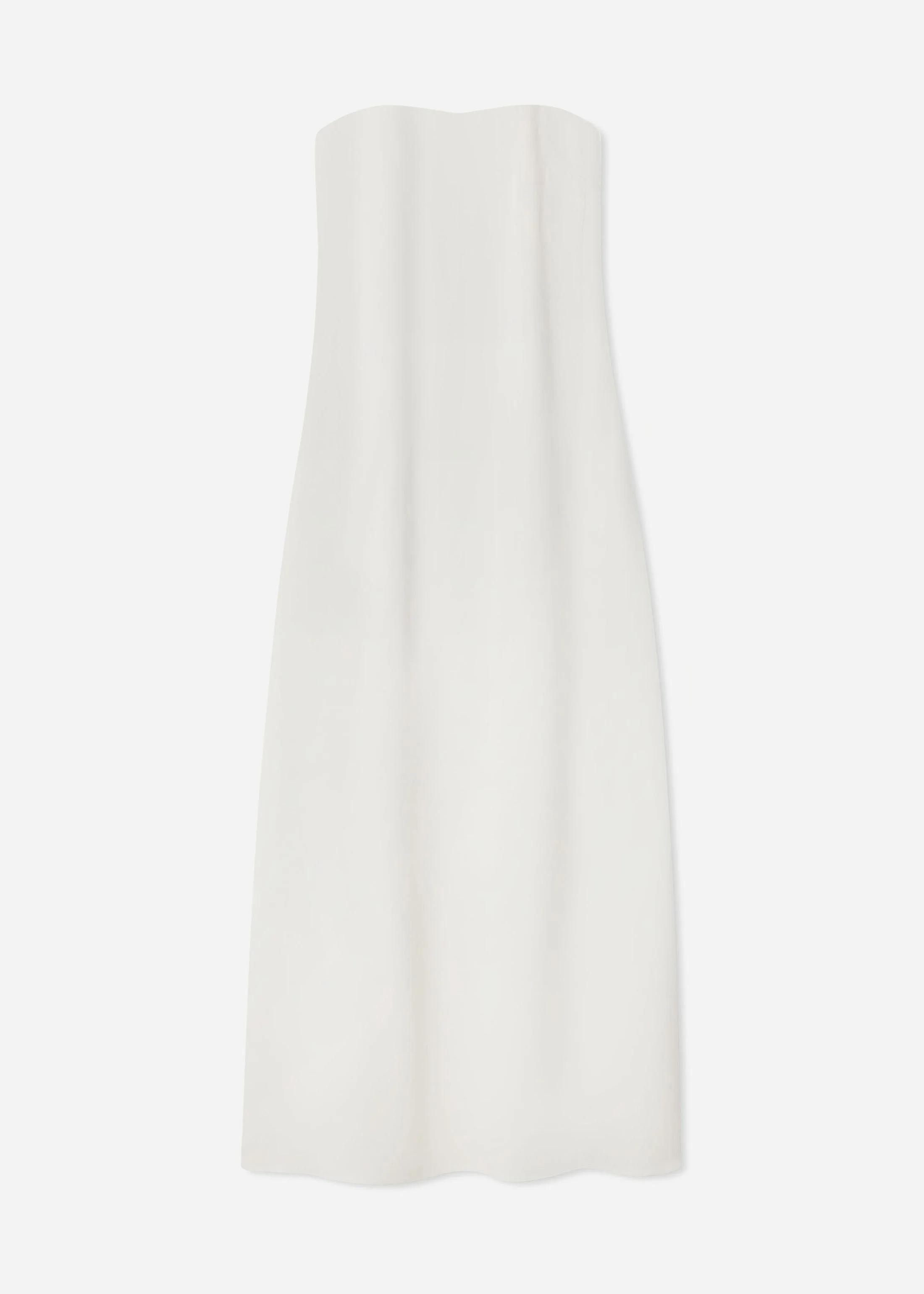 Strapless Column Dress in Viscose Crepe - 1