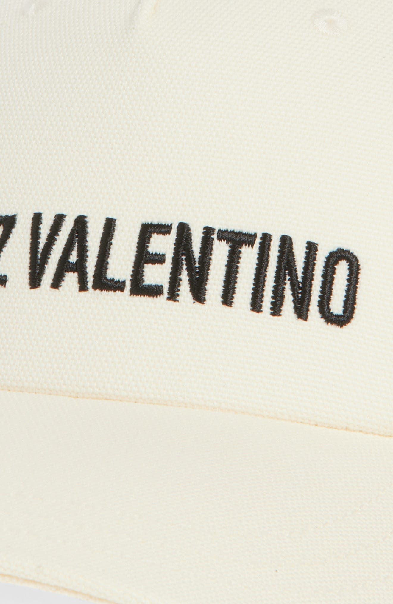 Valentino Garavani Chez Valentino Embroidered Baseball Cap in Ivory/Black at Nordstrom - 3