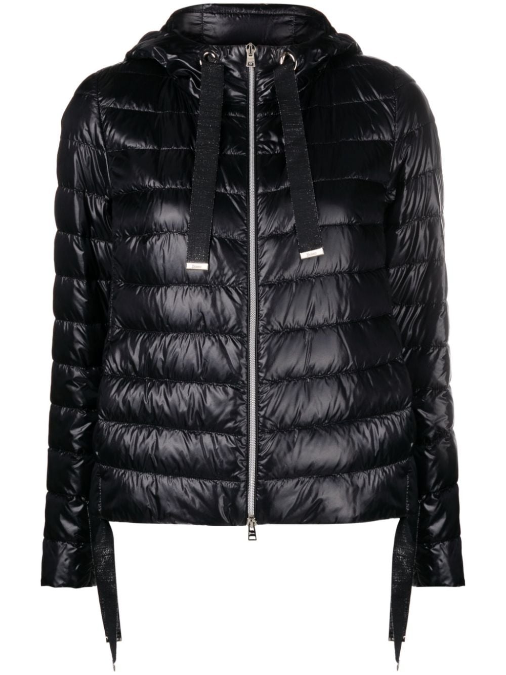 hooded quilted jacket - 1