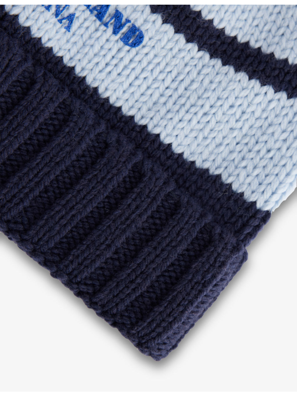 Marina Striped Wool Beanie Hat - 2