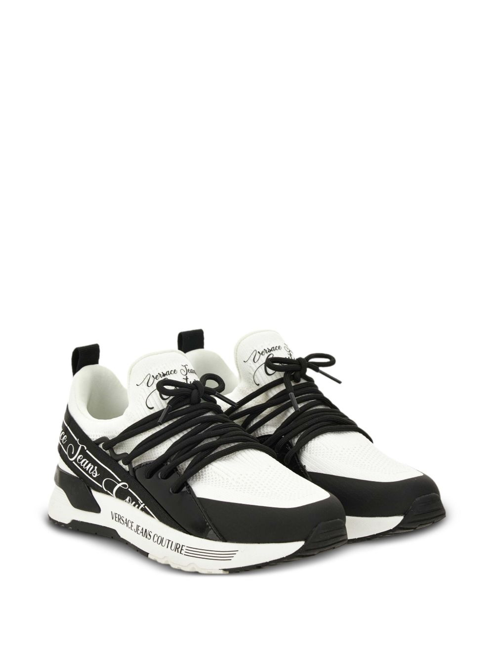 lace-up logo trainers - 2