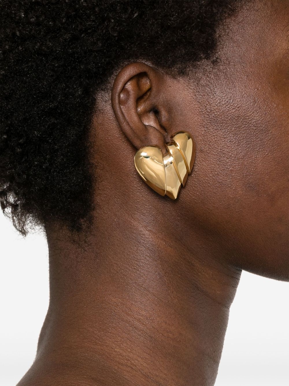 ピアス AMINA MUADDI HEARTBREAKER EARRINGS Amina Muaddi Heart Breaker earrings | farfetch | REVERSIBLE