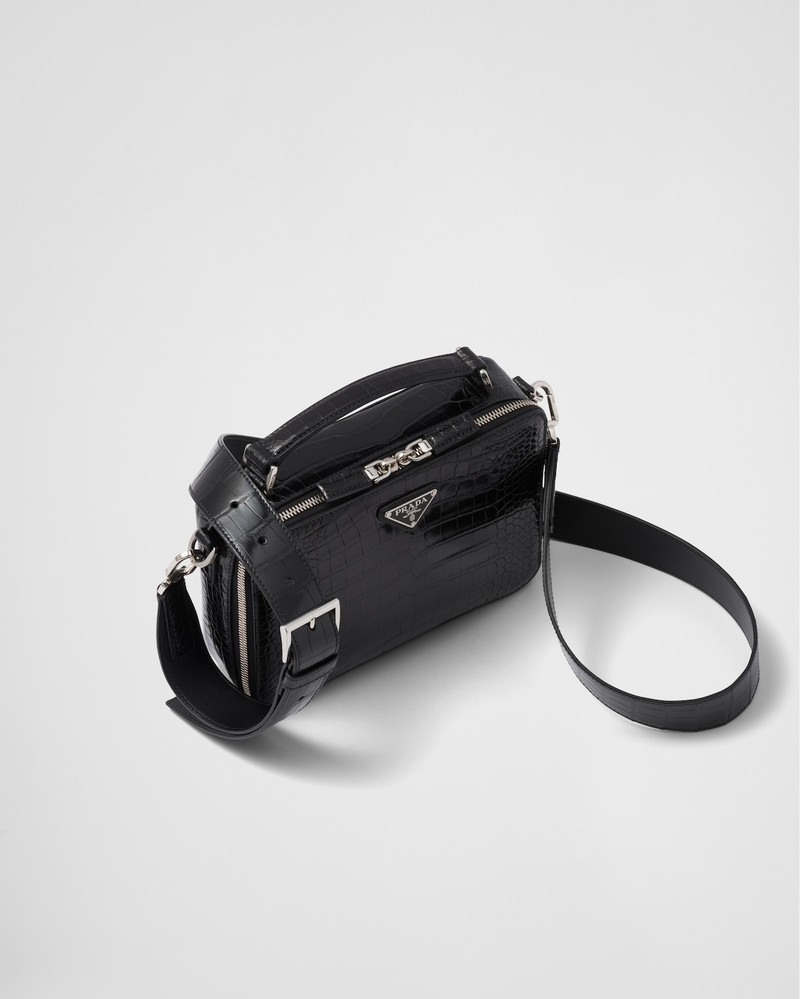 Prada Brique crocodile leather bag 3