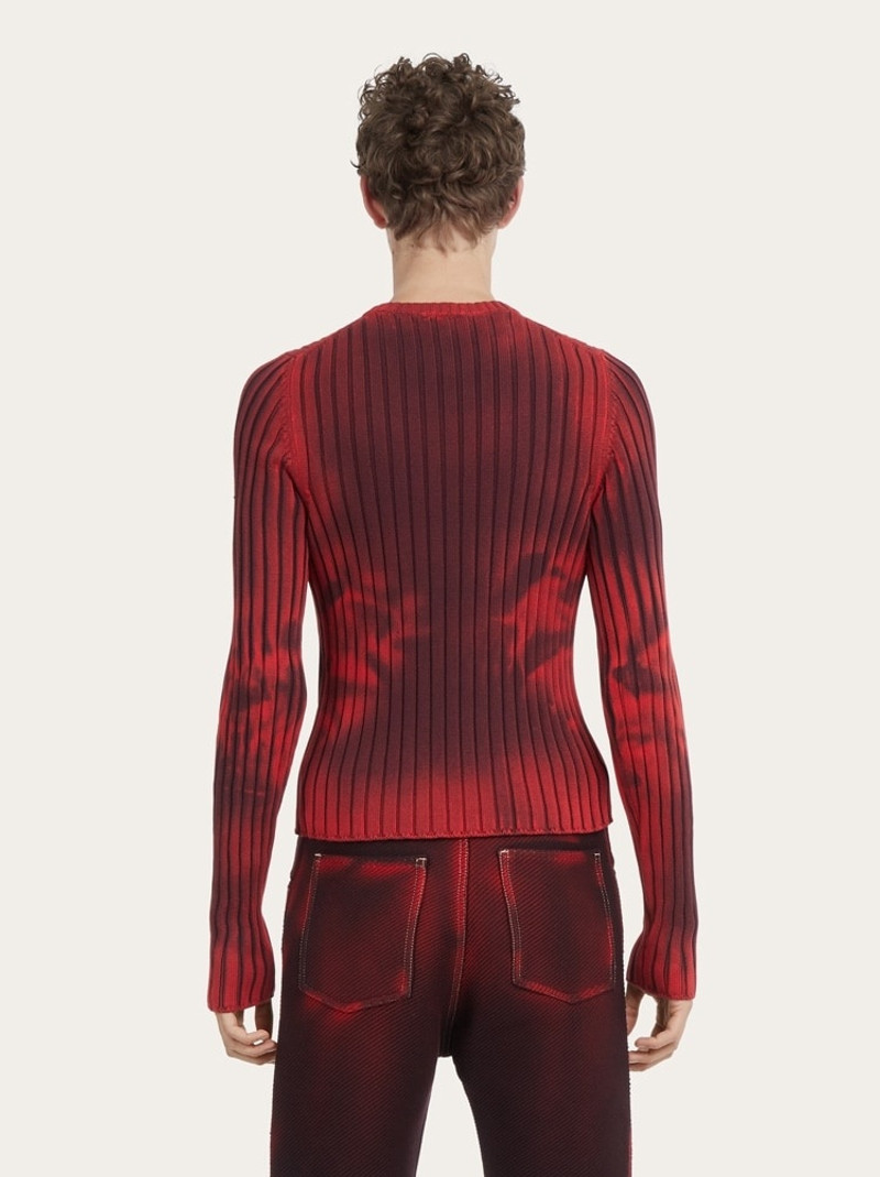 DENIM PRINT SWEATER 3