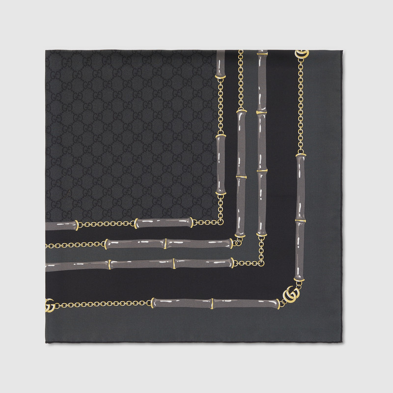 GUCCI Printed GG silk jacquard carré outlook
