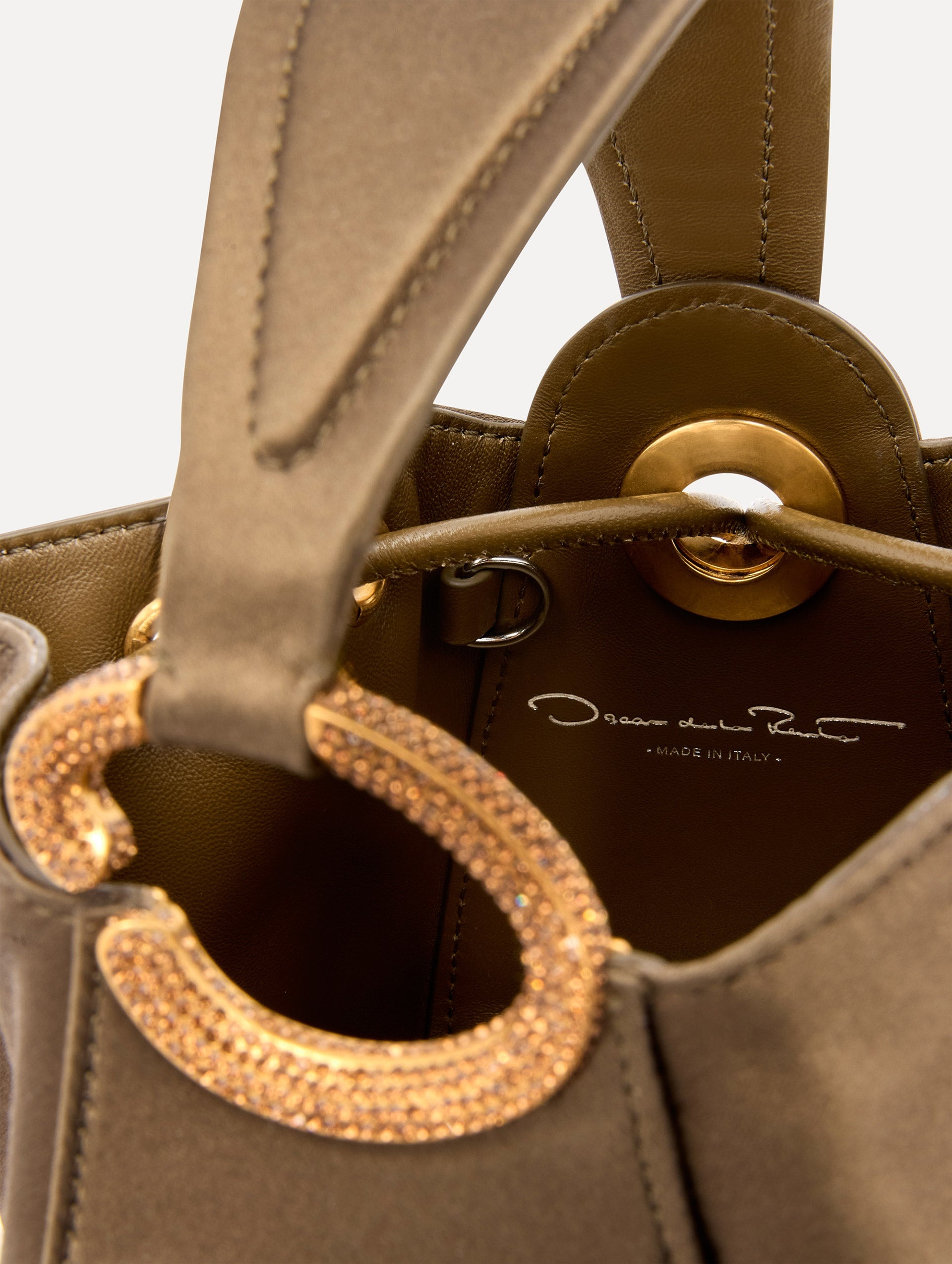 CRYSTAL PAVÉ NANO O HANDLE BAG - 5