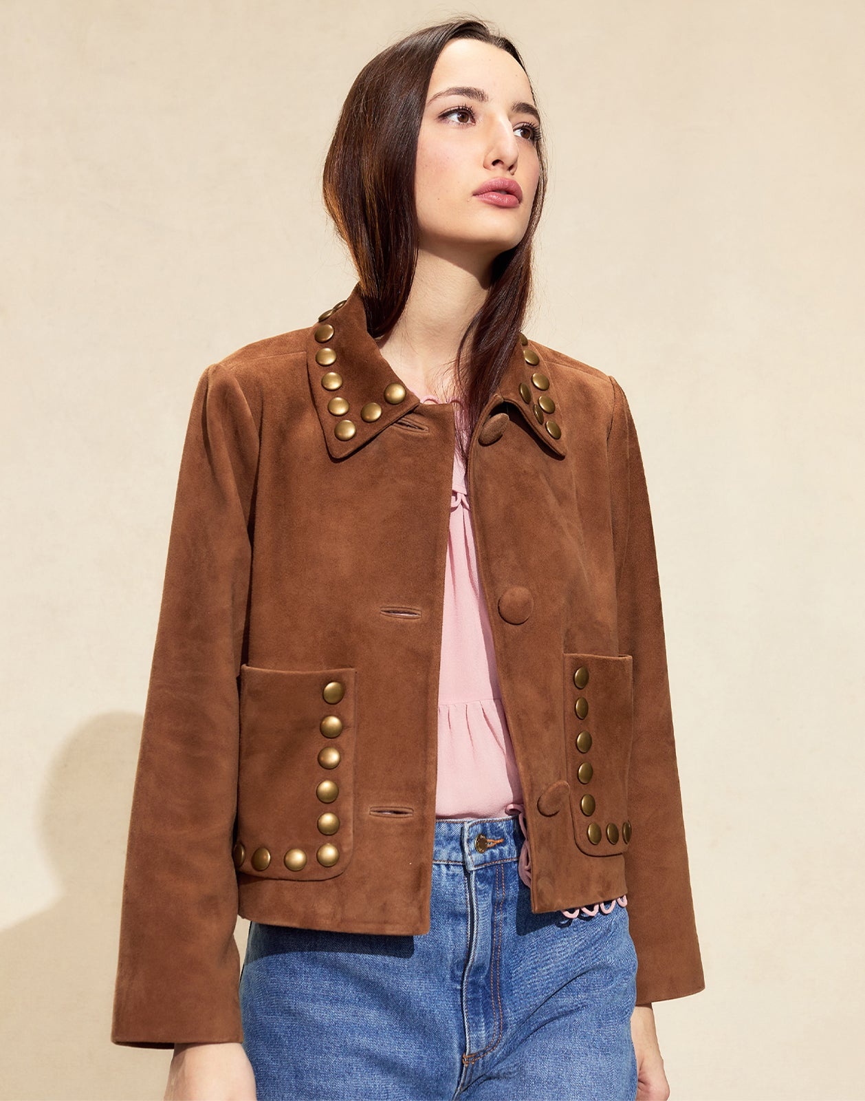 Studded Suede Jacket - 3