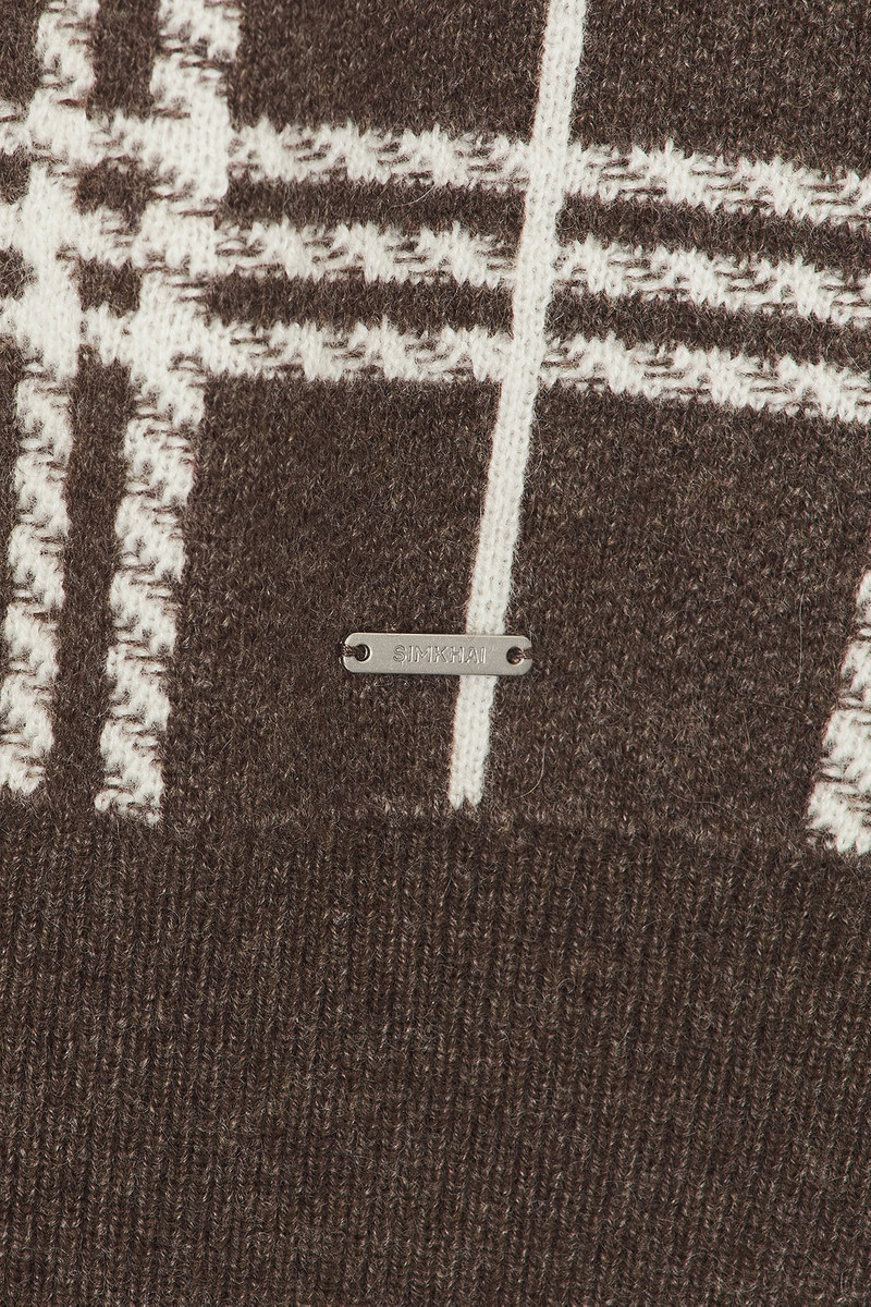 SIMKHAI Klaus Zip Polo Sweater outlook