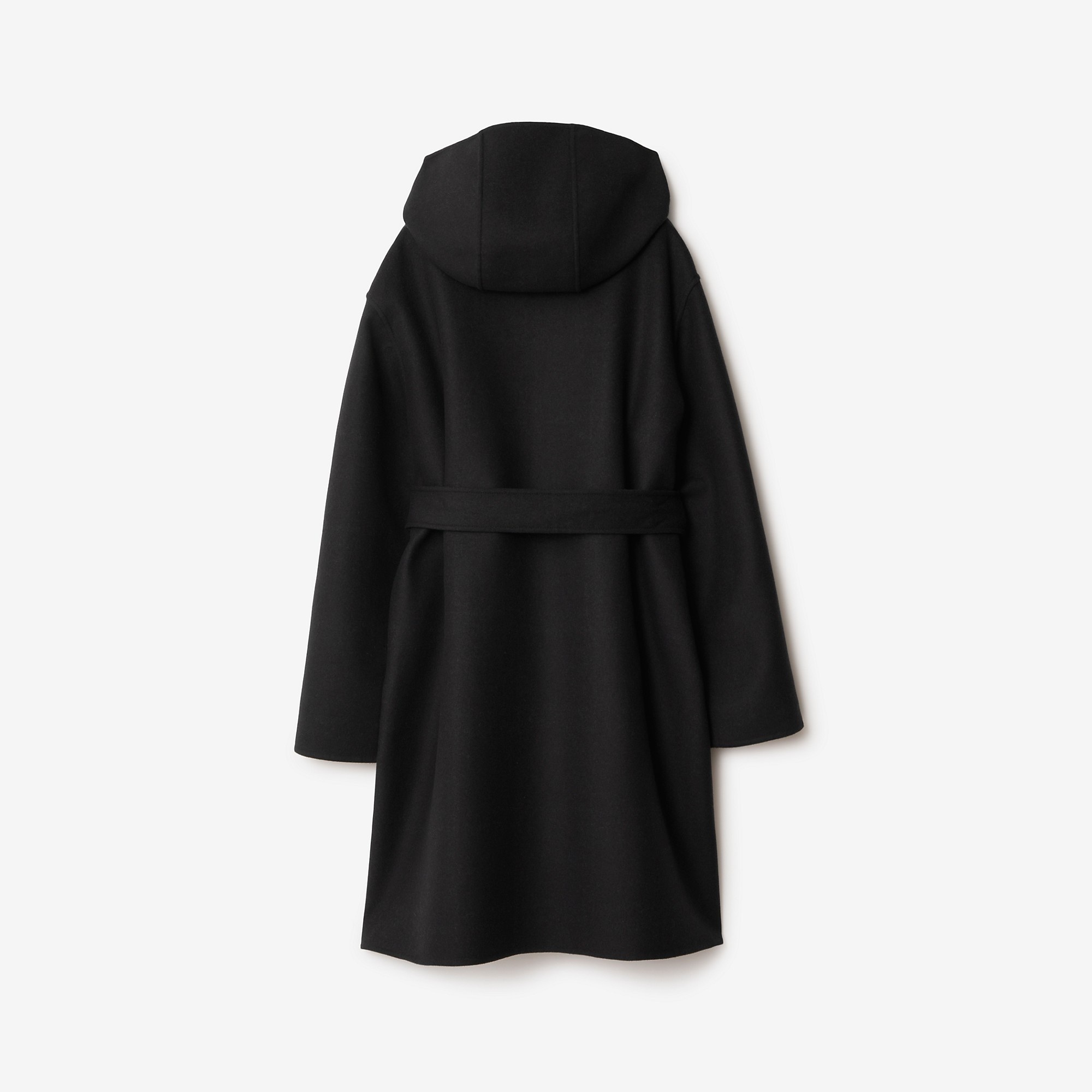 Mid-length Reversible Check Wool Car Coat - 5