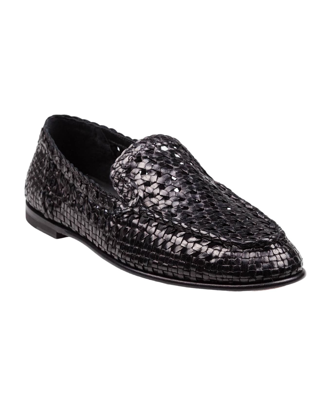 Slipper In Polished Goatskin Color Black - 2